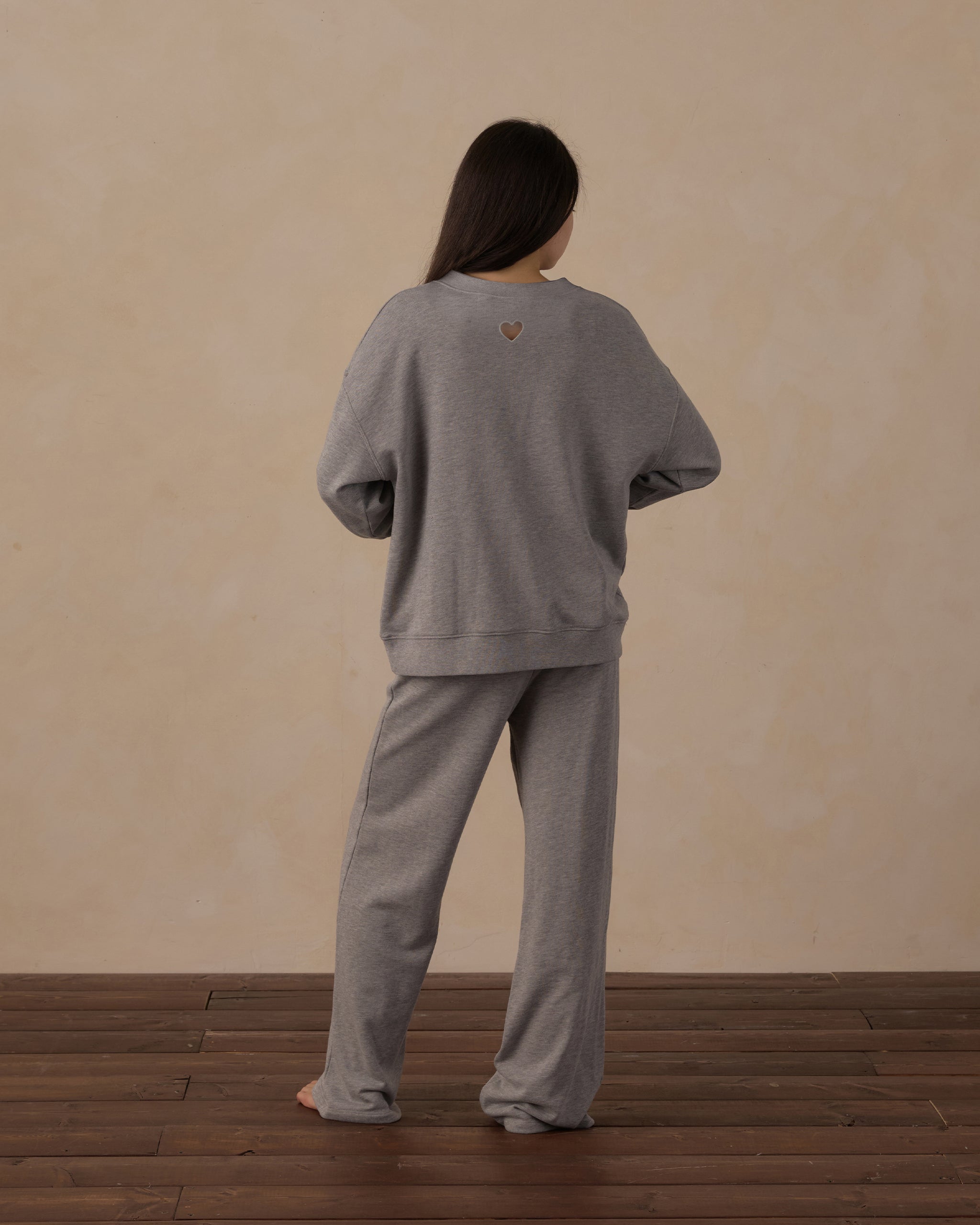 Teen Oversized Sweatshirt Heathered Dusty Blue - Rylee + Cru | Kids Clothes | Trendy Baby Clothes | Modern Infant Outfits |