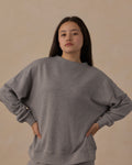 Teen Oversized Sweatshirt Heathered Dusty Blue - Rylee + Cru | Kids Clothes | Trendy Baby Clothes | Modern Infant Outfits |