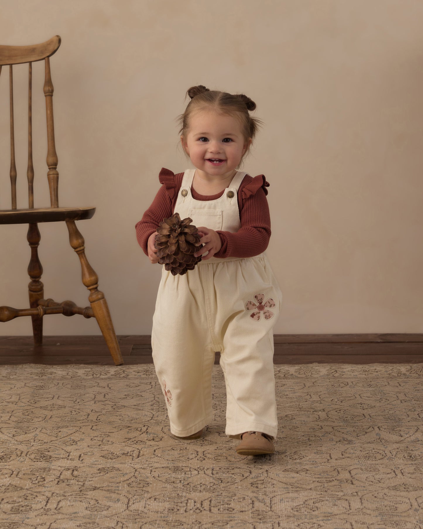 Shoulder Ruffle Bodysuit Brick - Rylee + Cru | Kids Clothes | Trendy Baby Clothes | Modern Infant Outfits |