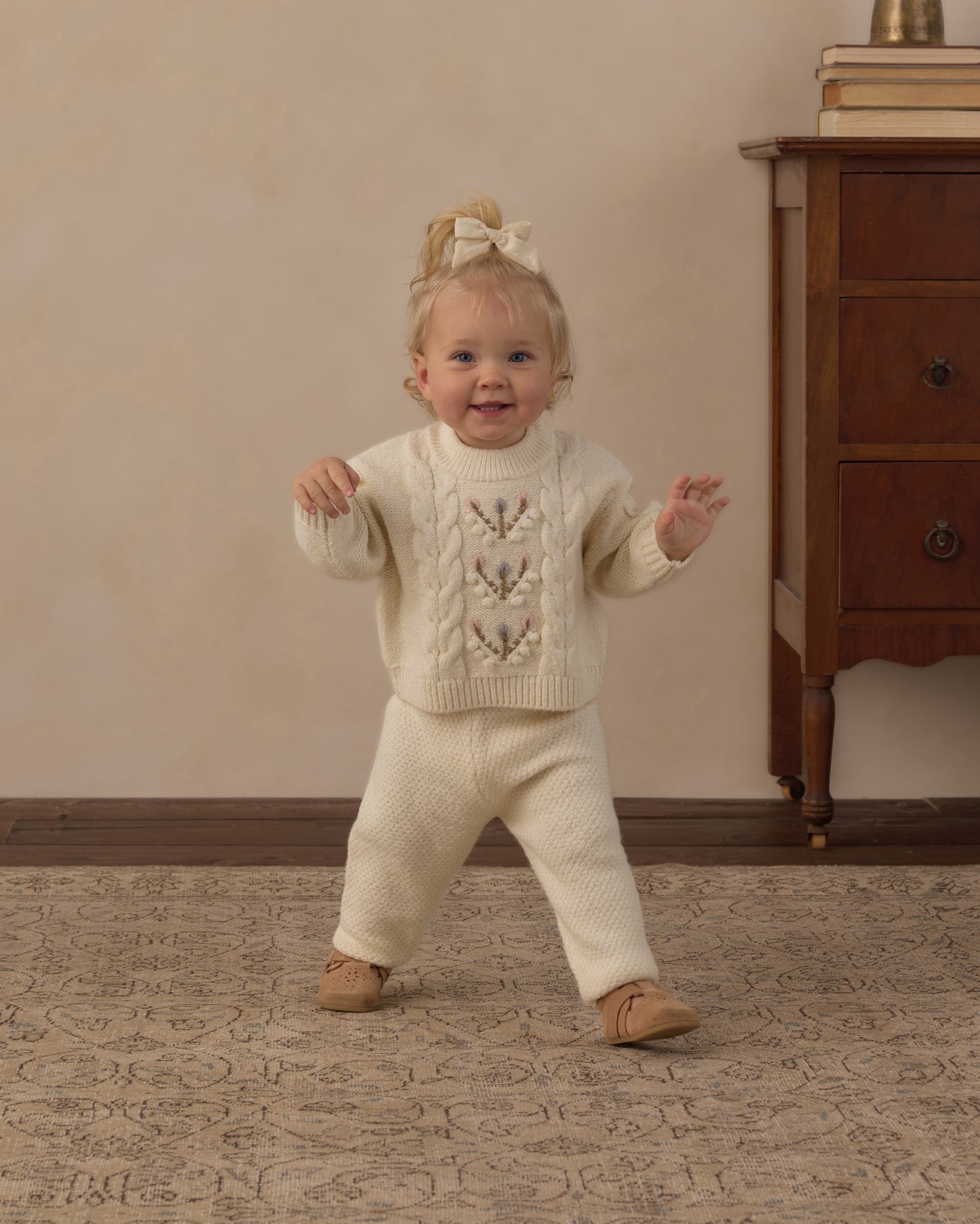 Reagan Sweater Natural - Rylee + Cru | Kids Clothes | Trendy Baby Clothes | Modern Infant Outfits |