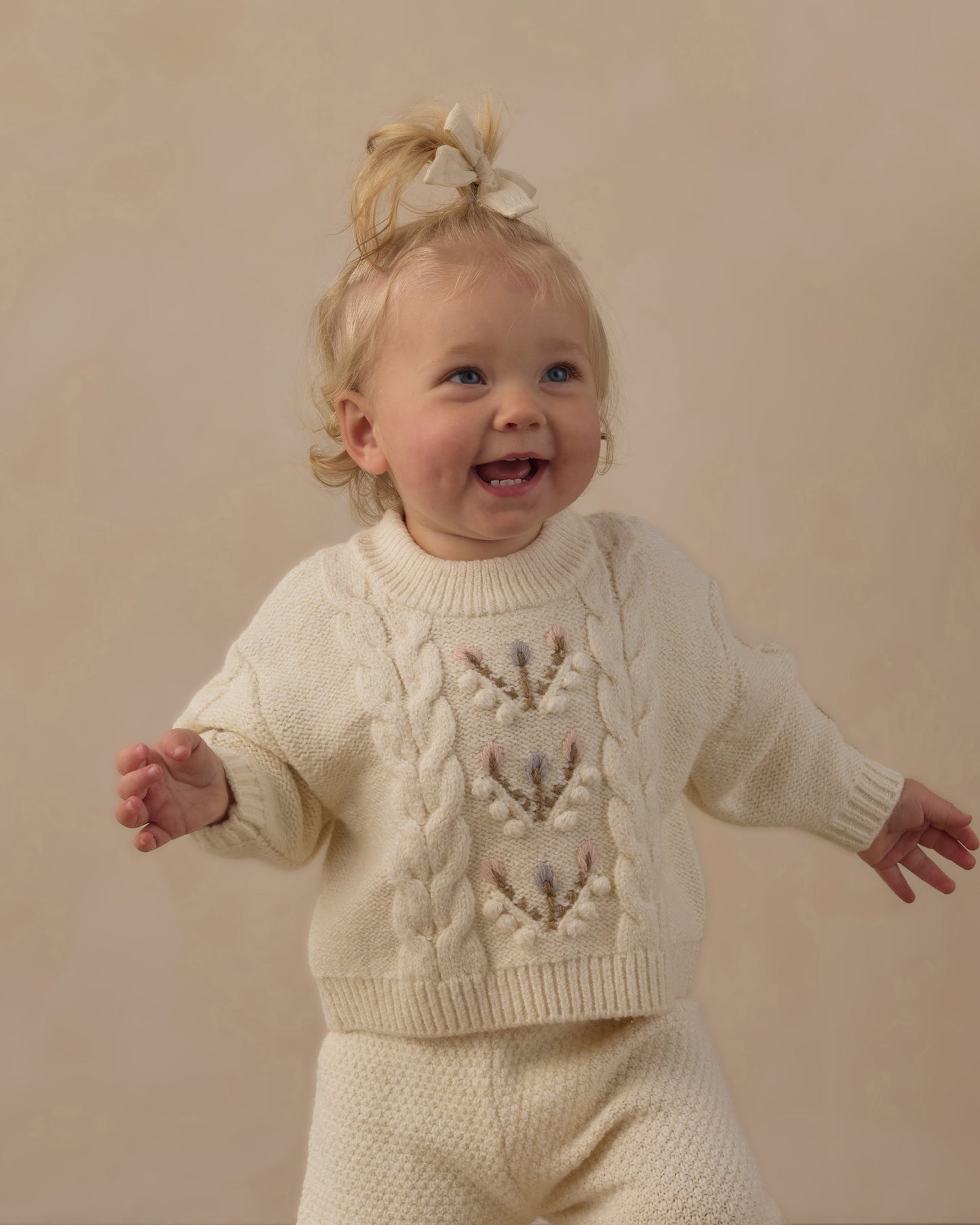 Reagan Sweater Natural - Rylee + Cru | Kids Clothes | Trendy Baby Clothes | Modern Infant Outfits |