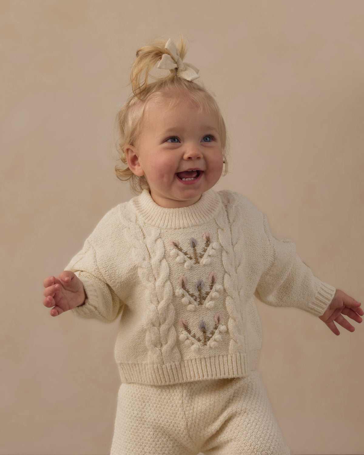 Reagan Sweater Natural - Rylee + Cru | Kids Clothes | Trendy Baby Clothes | Modern Infant Outfits |