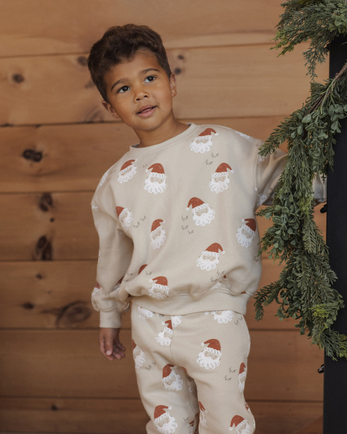 Relaxed Sweatshirt Santa - Rylee + Cru | Kids Clothes | Trendy Baby Clothes | Modern Infant Outfits |