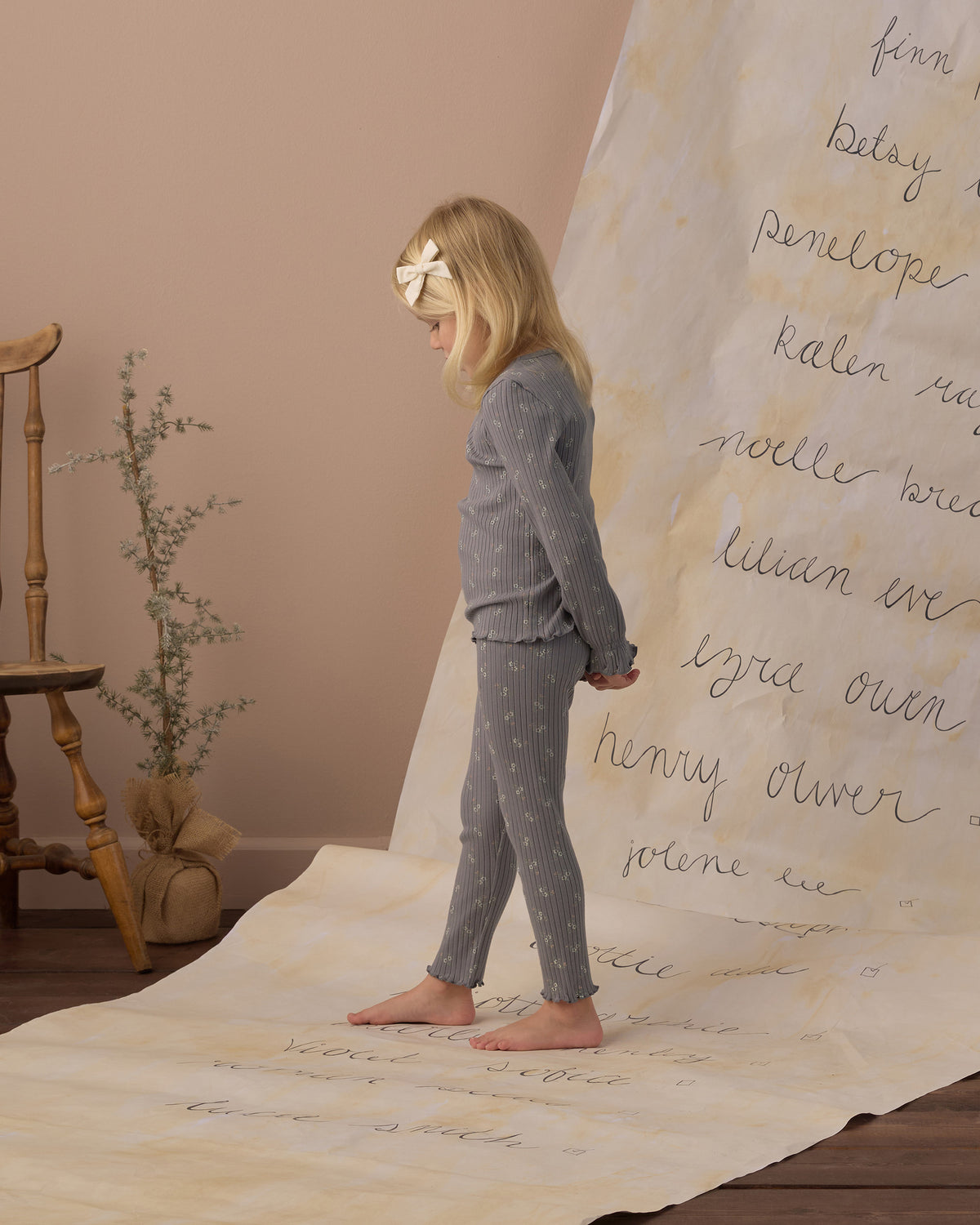 Legging Slate Bloom - Rylee + Cru | Kids Clothes | Trendy Baby Clothes | Modern Infant Outfits |