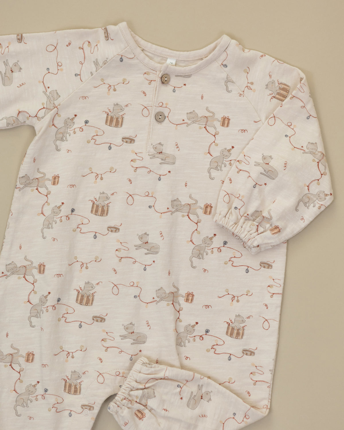 Henley Jumpsuit Kitties - Rylee + Cru | Kids Clothes | Trendy Baby Clothes | Modern Infant Outfits |