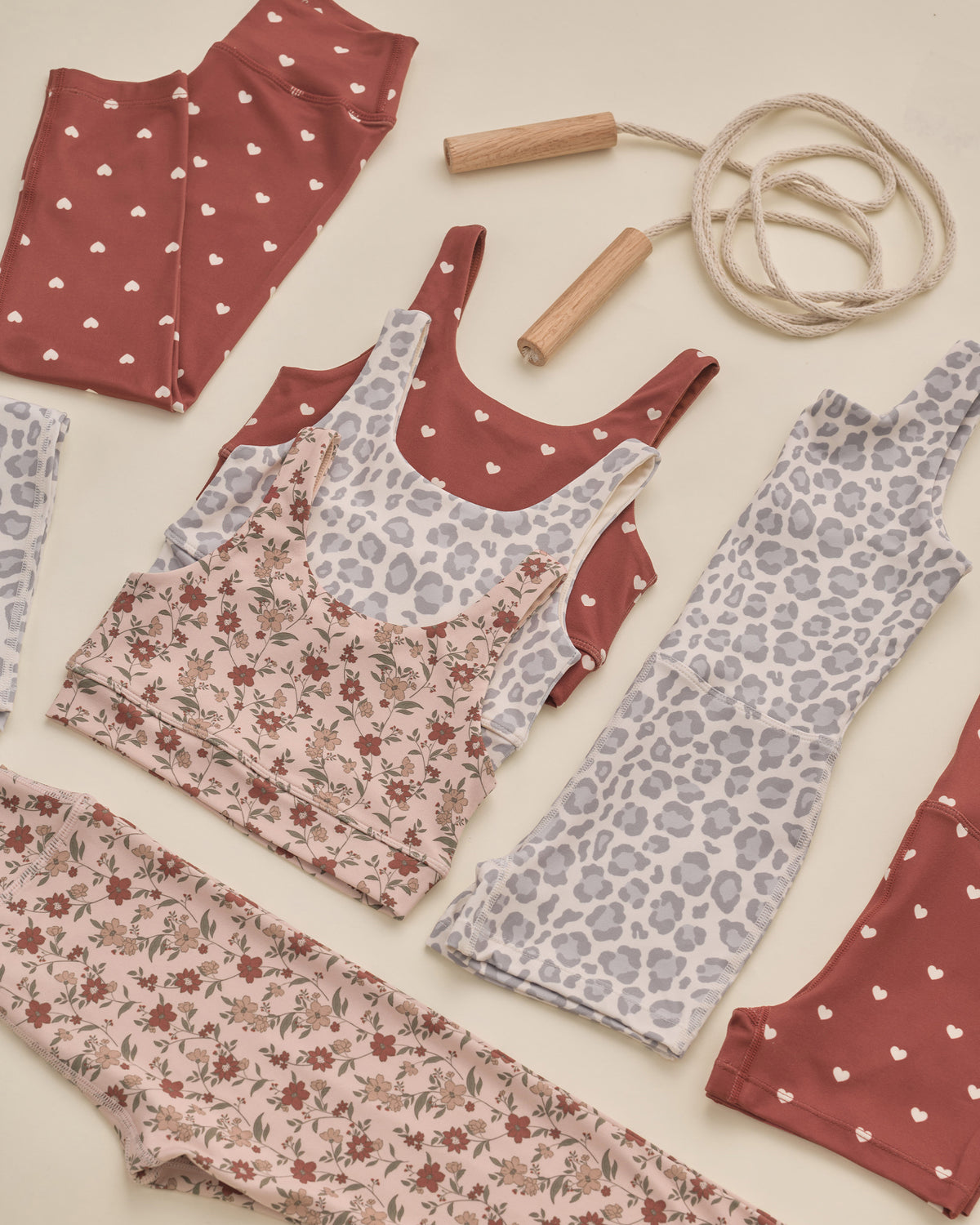 Swift Sports Bra Brick Hearts - Rylee + Cru | Kids Clothes | Trendy Baby Clothes | Modern Infant Outfits |