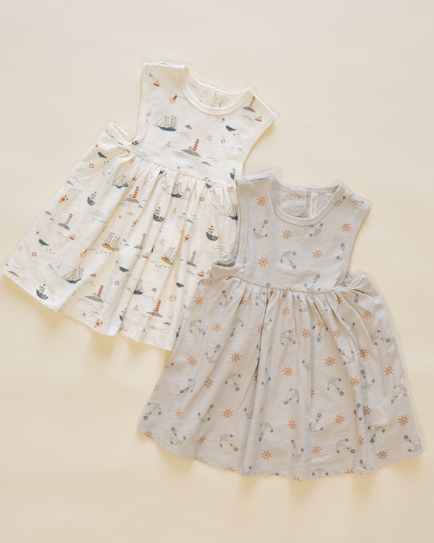 Layla Dress Anchors - Rylee + Cru | Kids Clothes | Trendy Baby Clothes | Modern Infant Outfits |