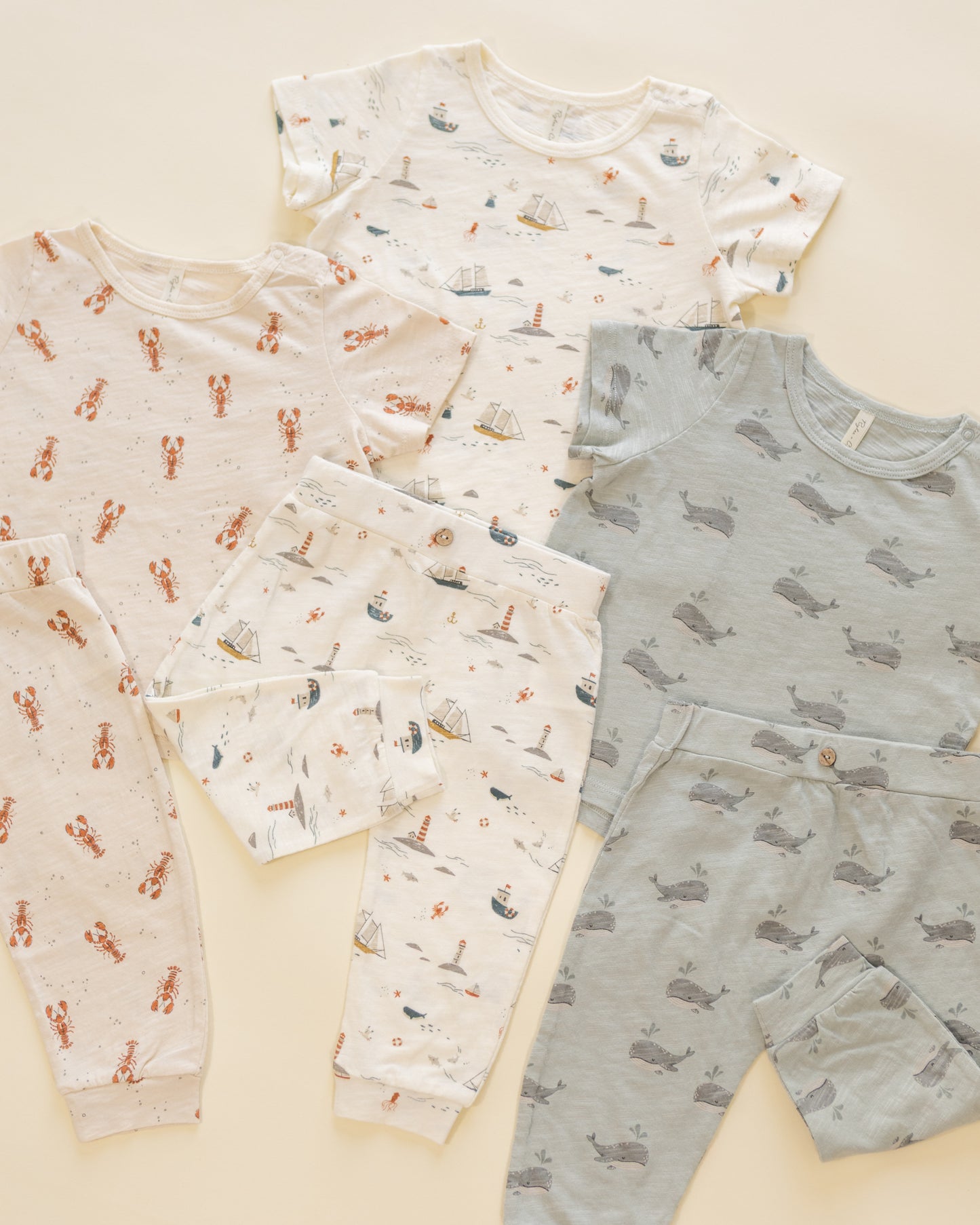 Long Sleeve Pajamas Nautical - Rylee + Cru | Kids Clothes | Trendy Baby Clothes | Modern Infant Outfits |