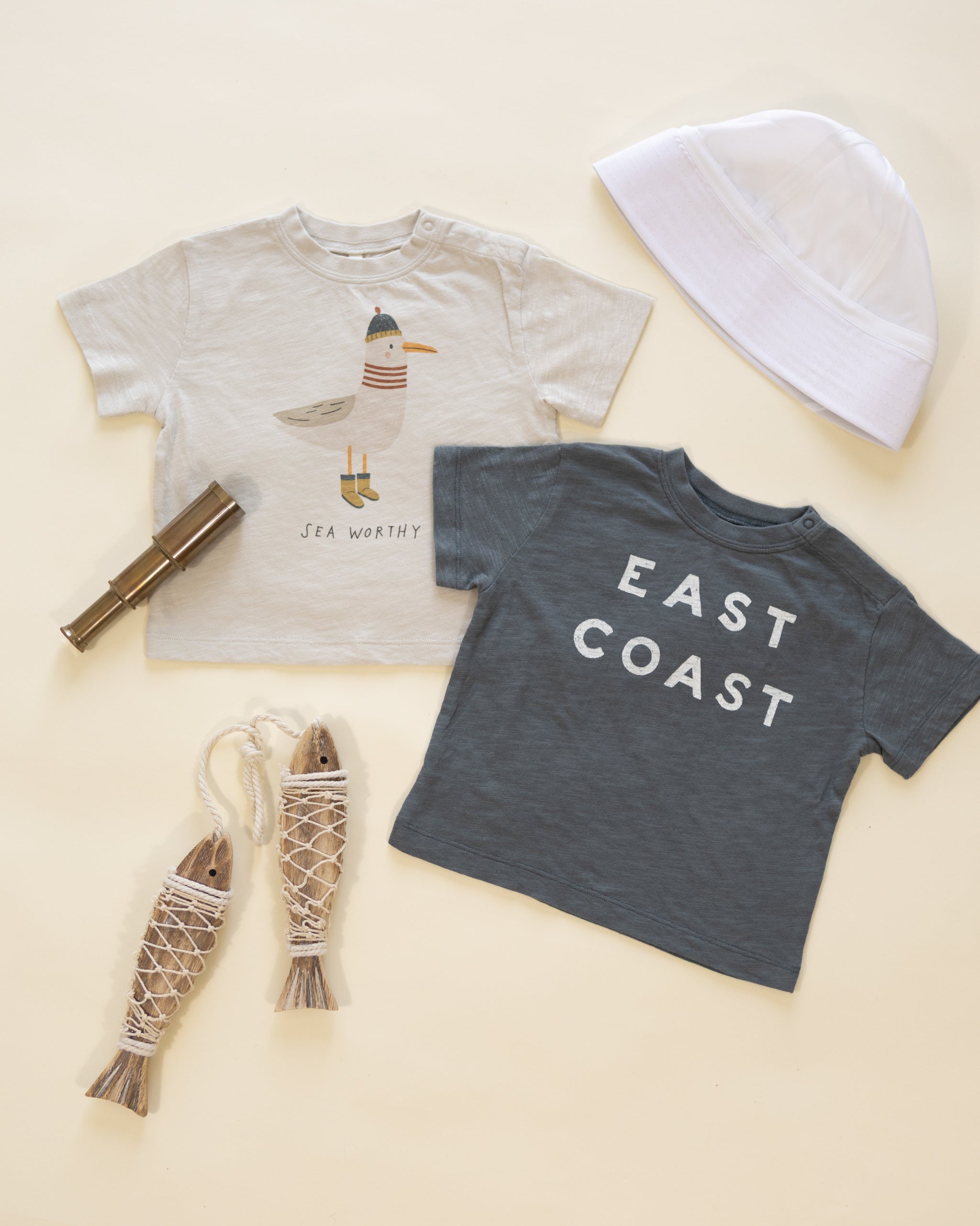Relaxed Tee Seagull - Rylee + Cru | Kids Clothes | Trendy Baby Clothes | Modern Infant Outfits |