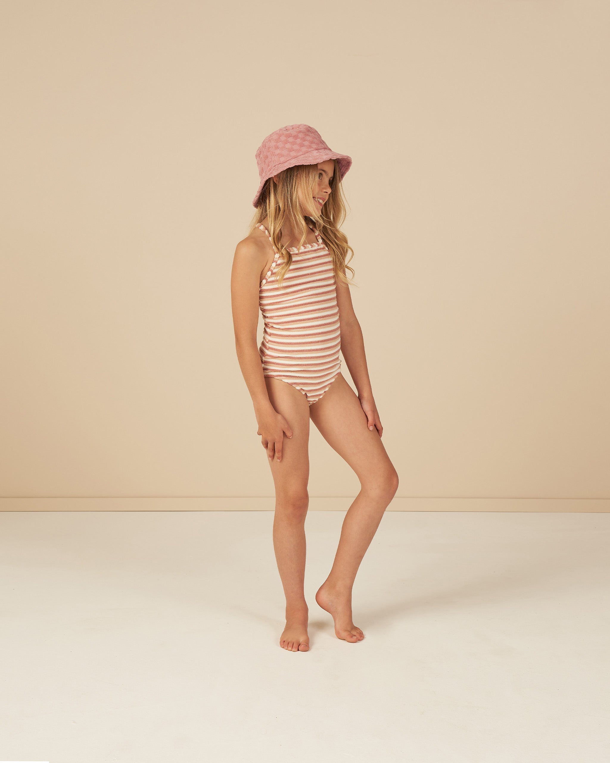 Sky One-Piece || Pink Stripe - Rylee + Cru | Kids Clothes | Trendy Baby Clothes | Modern Infant Outfits |