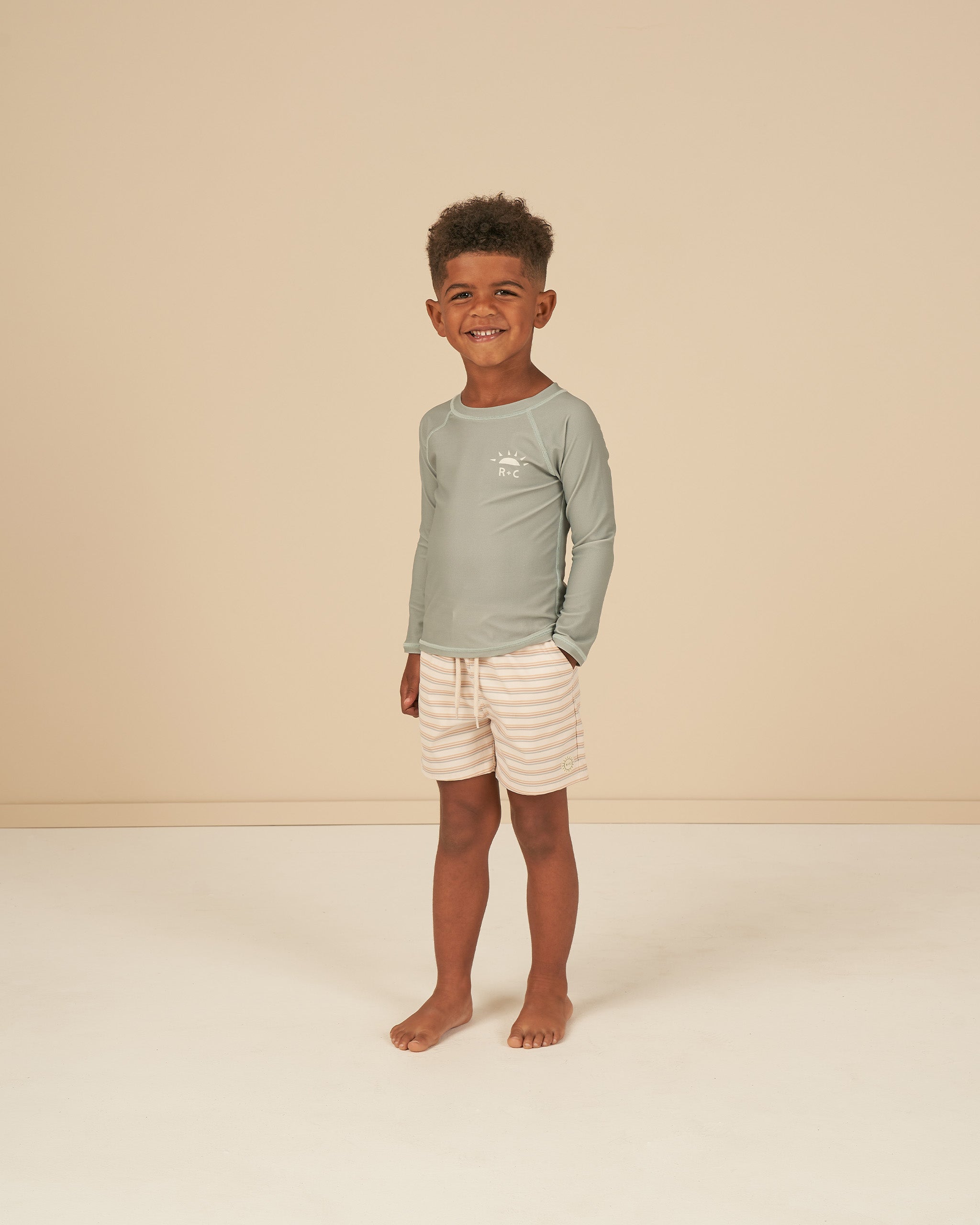 Boardshort || Vintage Stripe - Rylee + Cru | Kids Clothes | Trendy Baby Clothes | Modern Infant Outfits |