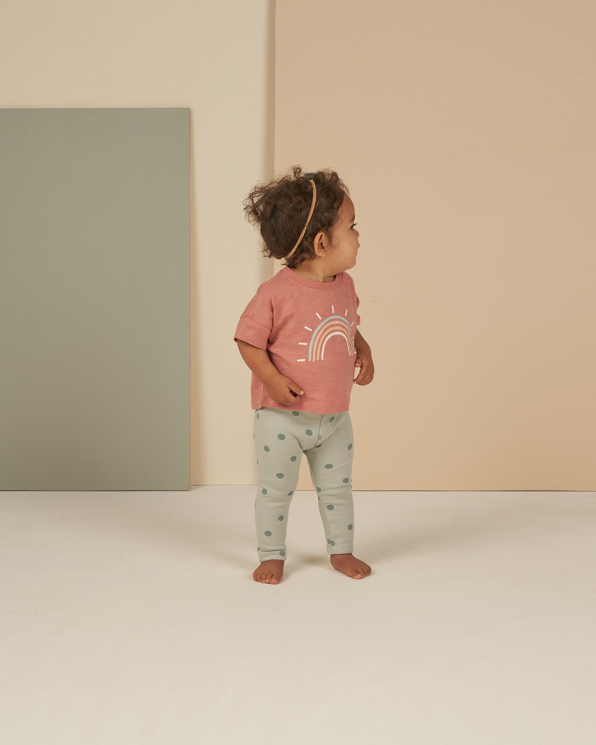 Boxy Tee || Rainbow - Rylee + Cru | Kids Clothes | Trendy Baby Clothes | Modern Infant Outfits |