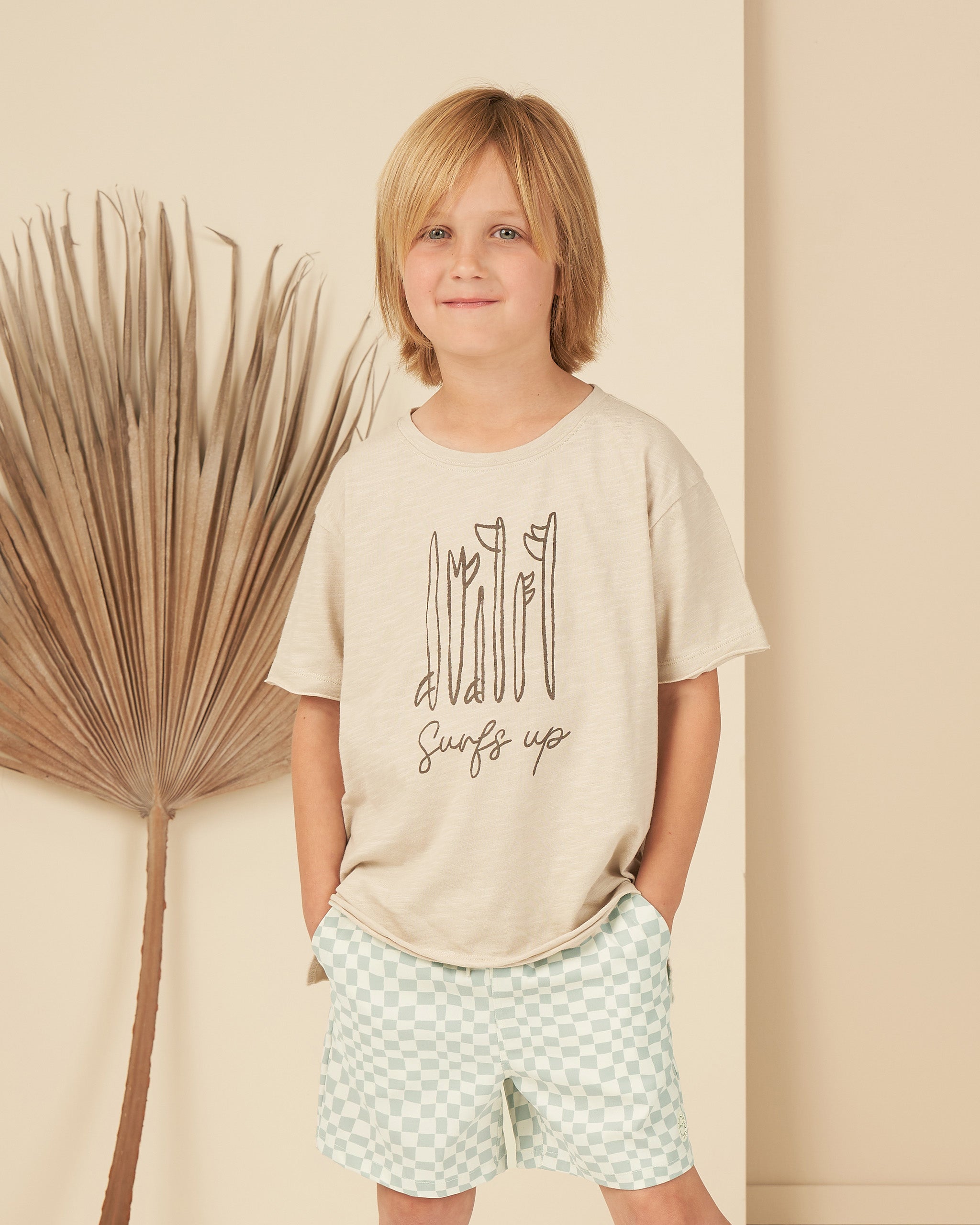 Raw Edge Tee || Surf's Up - Rylee + Cru | Kids Clothes | Trendy Baby Clothes | Modern Infant Outfits |
