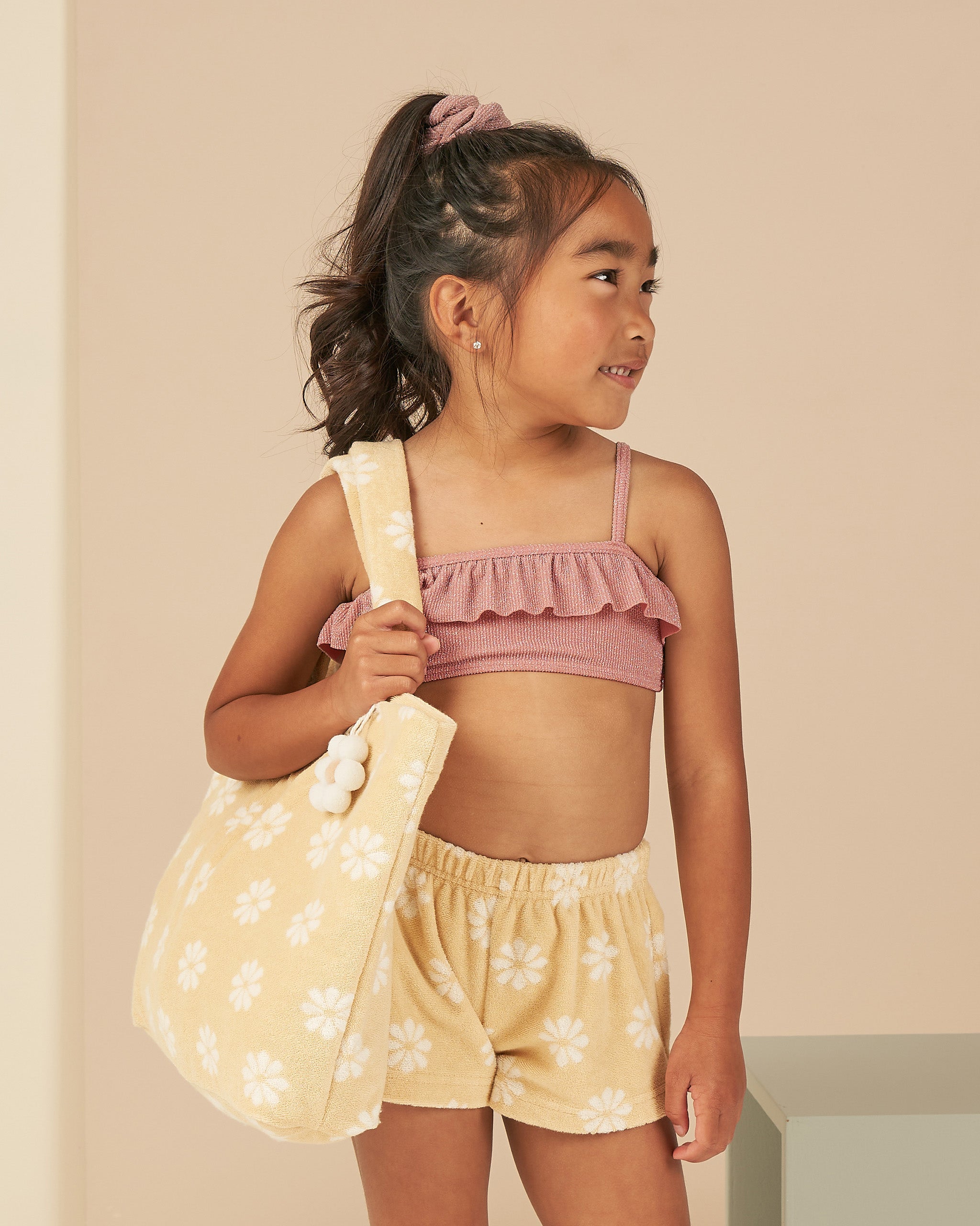 Terry Beach Bag || Daisy - Rylee + Cru | Kids Clothes | Trendy Baby Clothes | Modern Infant Outfits |