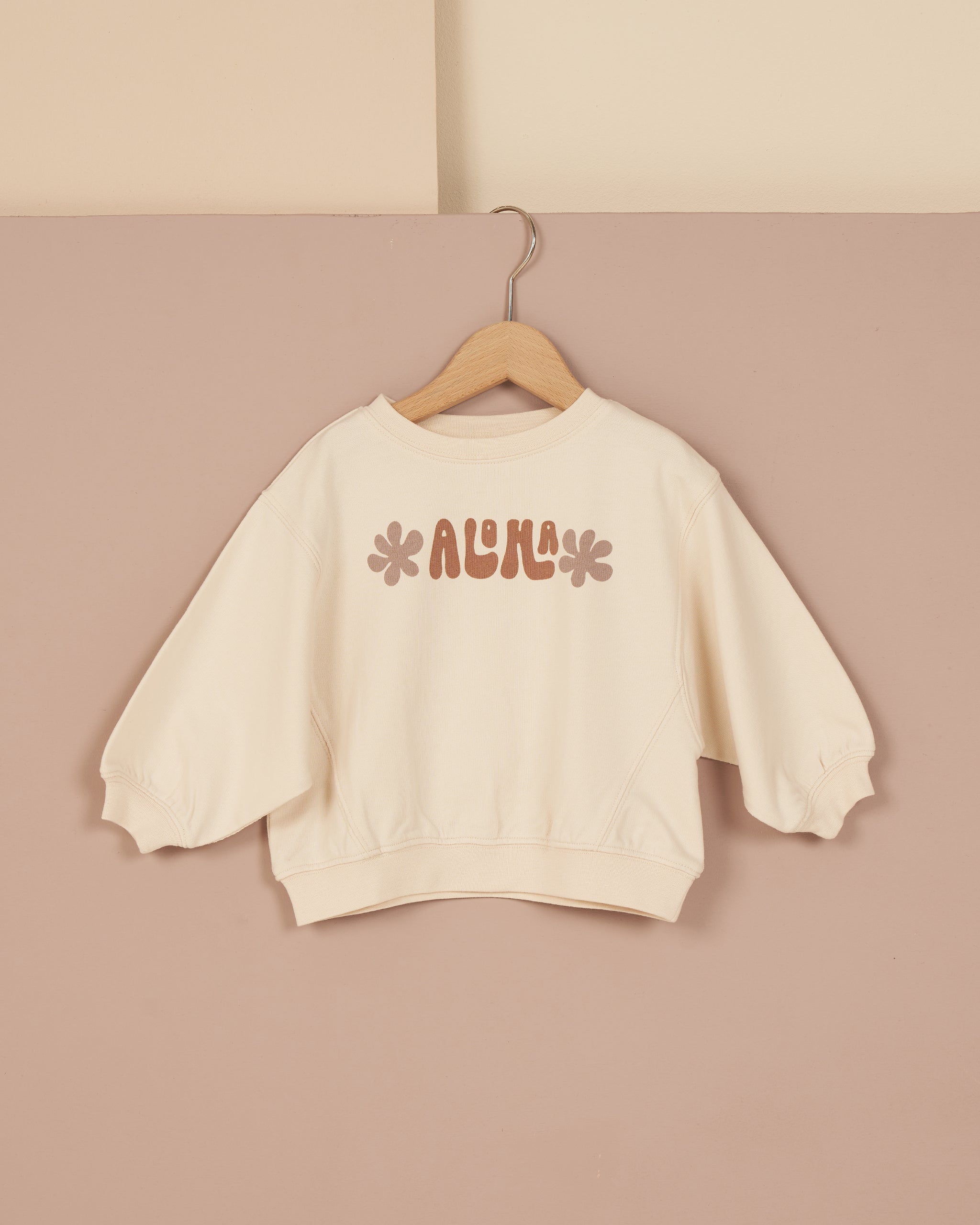 Oversized Sweatshirt || Aloha - Rylee + Cru | Kids Clothes | Trendy Baby Clothes | Modern Infant Outfits |