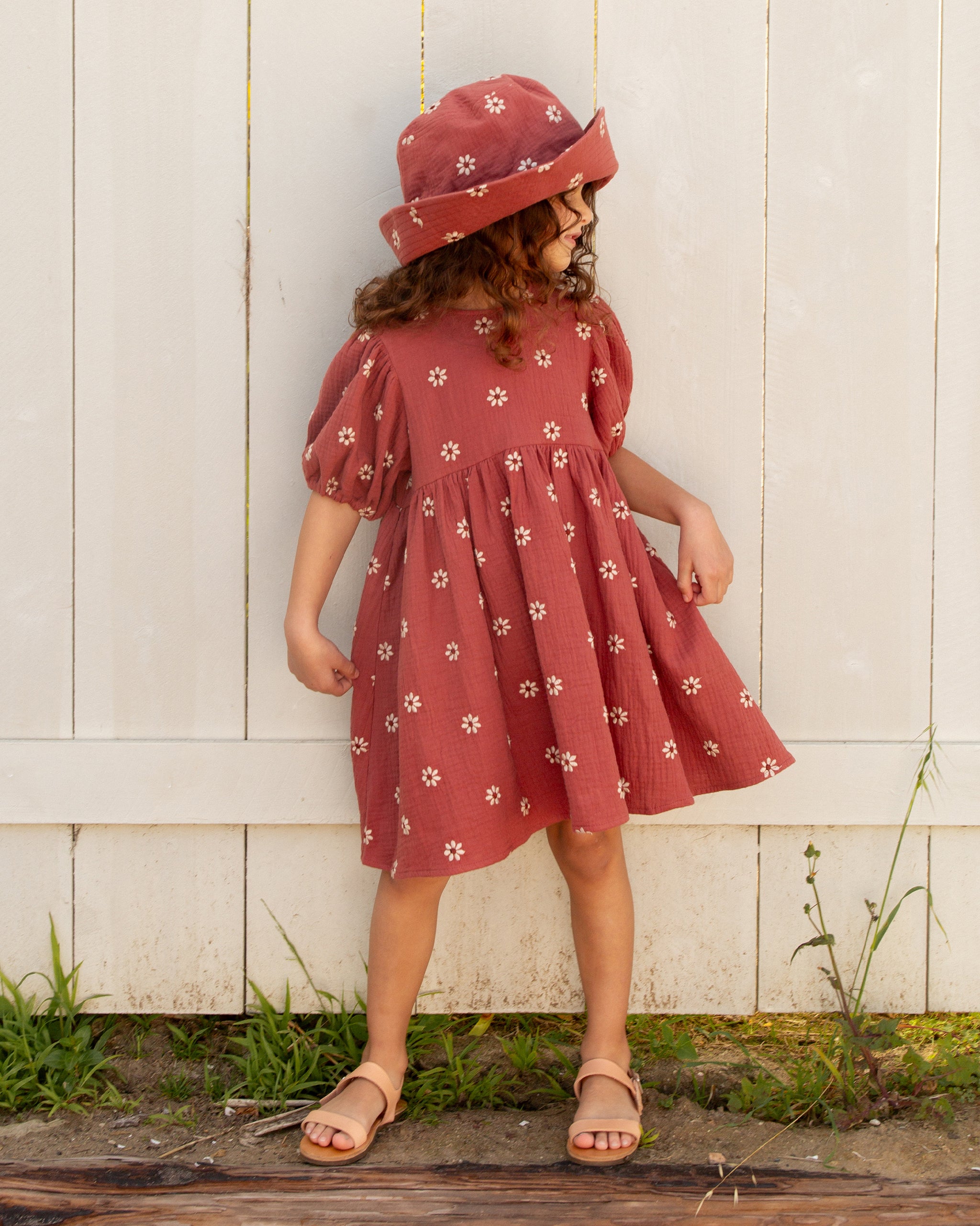 Bucket Hat || Embroidered Daisy - Rylee + Cru | Kids Clothes | Trendy Baby Clothes | Modern Infant Outfits |