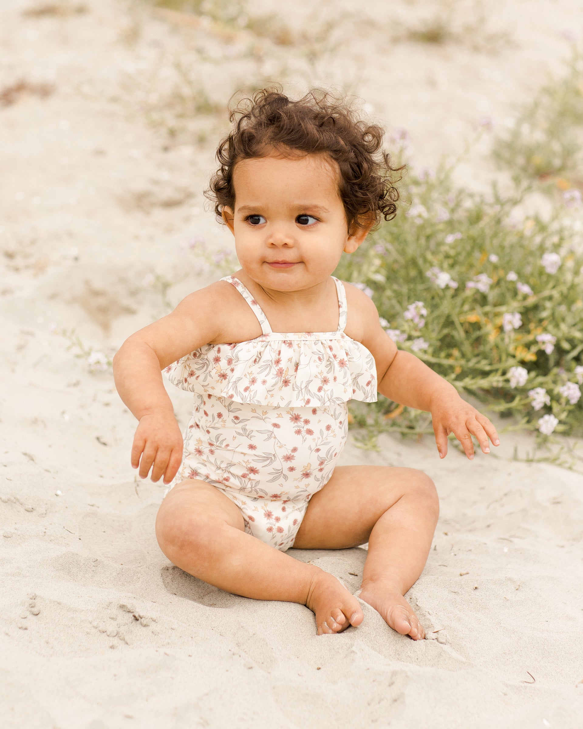Rylee + Cru Teen Alba Bikini Set, Blue Floral main image 1