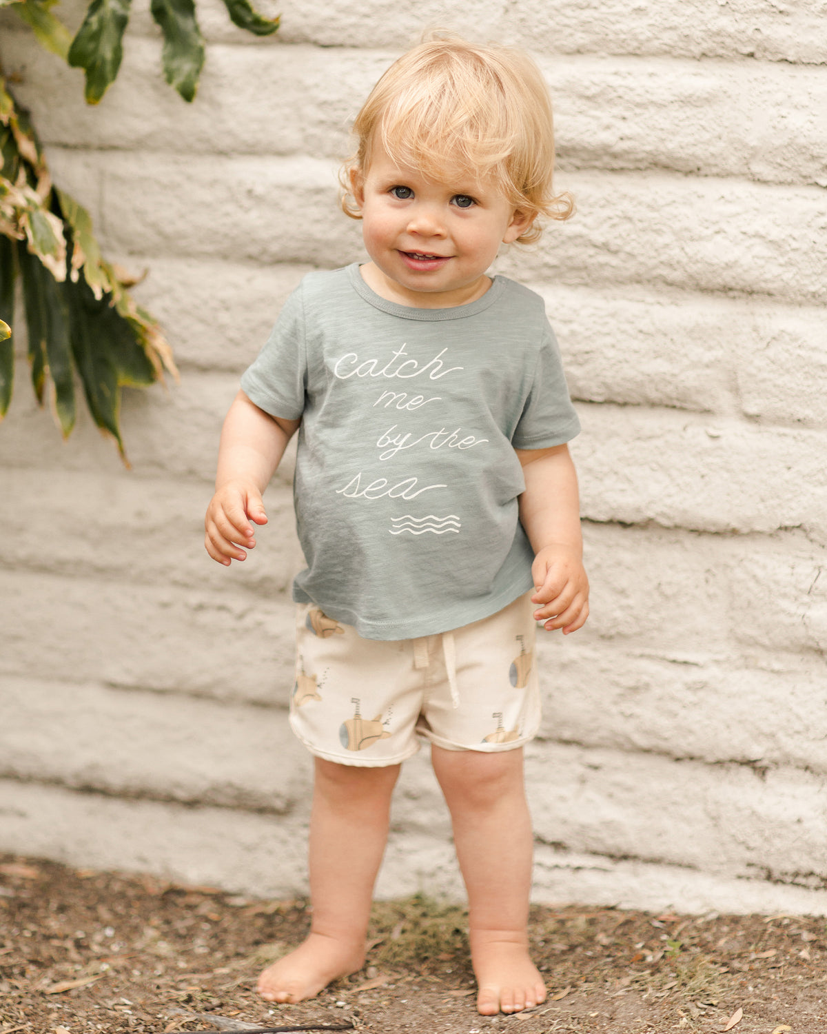 Relaxed Short Marine Stripe | Rylee + Cru