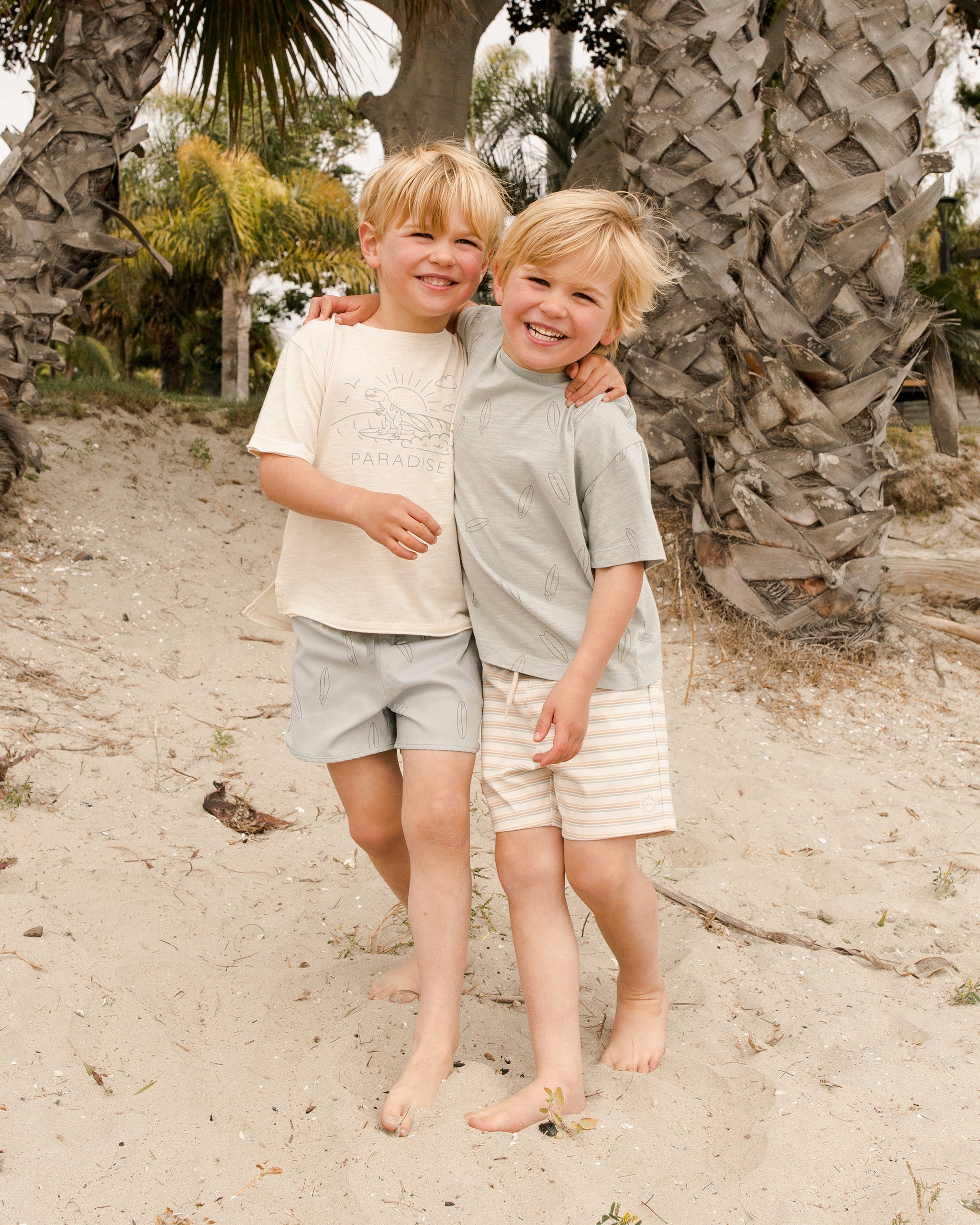 Swim Trunk || Surfboard - Rylee + Cru | Kids Clothes | Trendy Baby Clothes | Modern Infant Outfits |