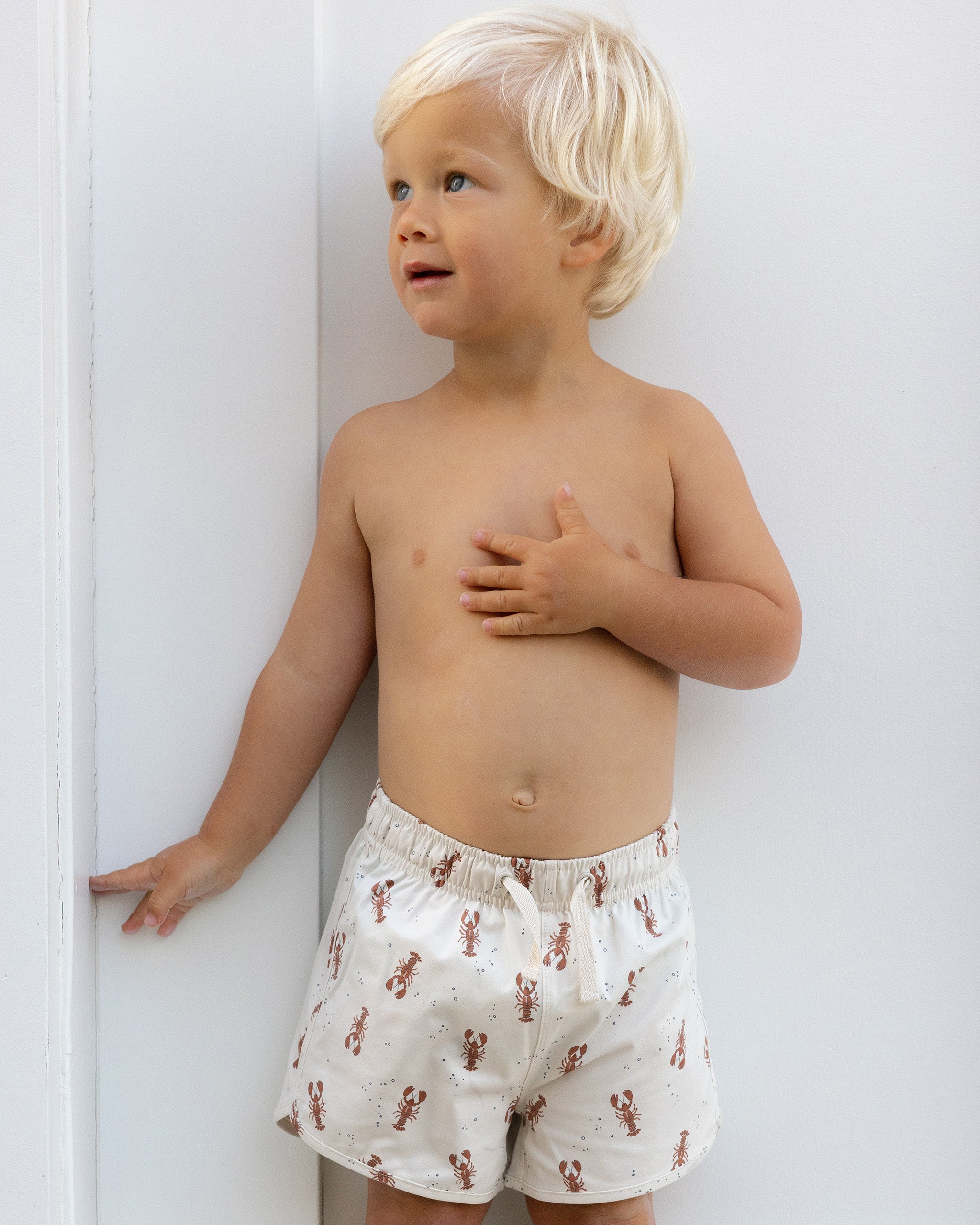 Swim Trunk || Lobsters - Rylee + Cru | Kids Clothes | Trendy Baby Clothes | Modern Infant Outfits |