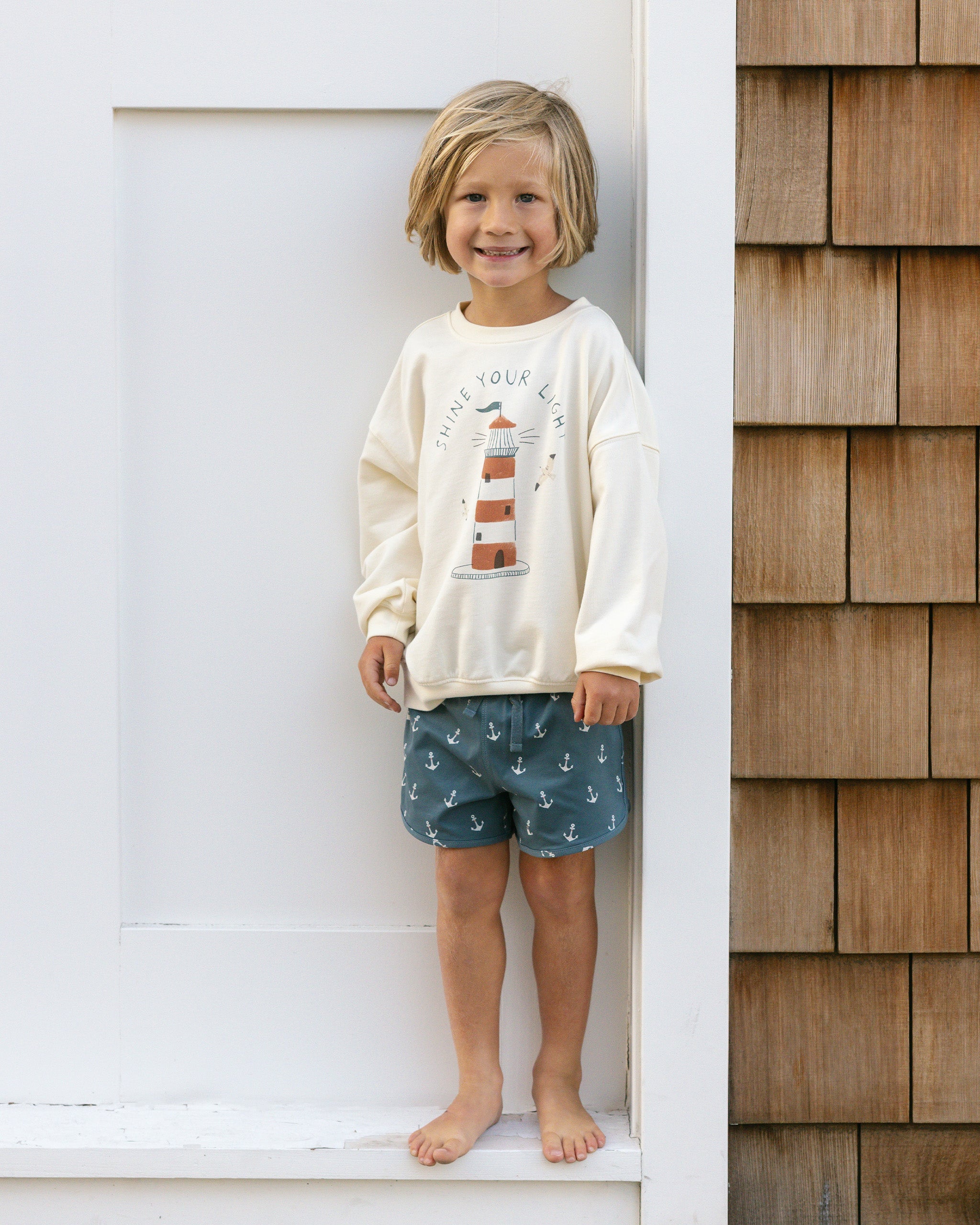 Sweatshirt || Lighthouse - Rylee + Cru | Kids Clothes | Trendy Baby Clothes | Modern Infant Outfits |