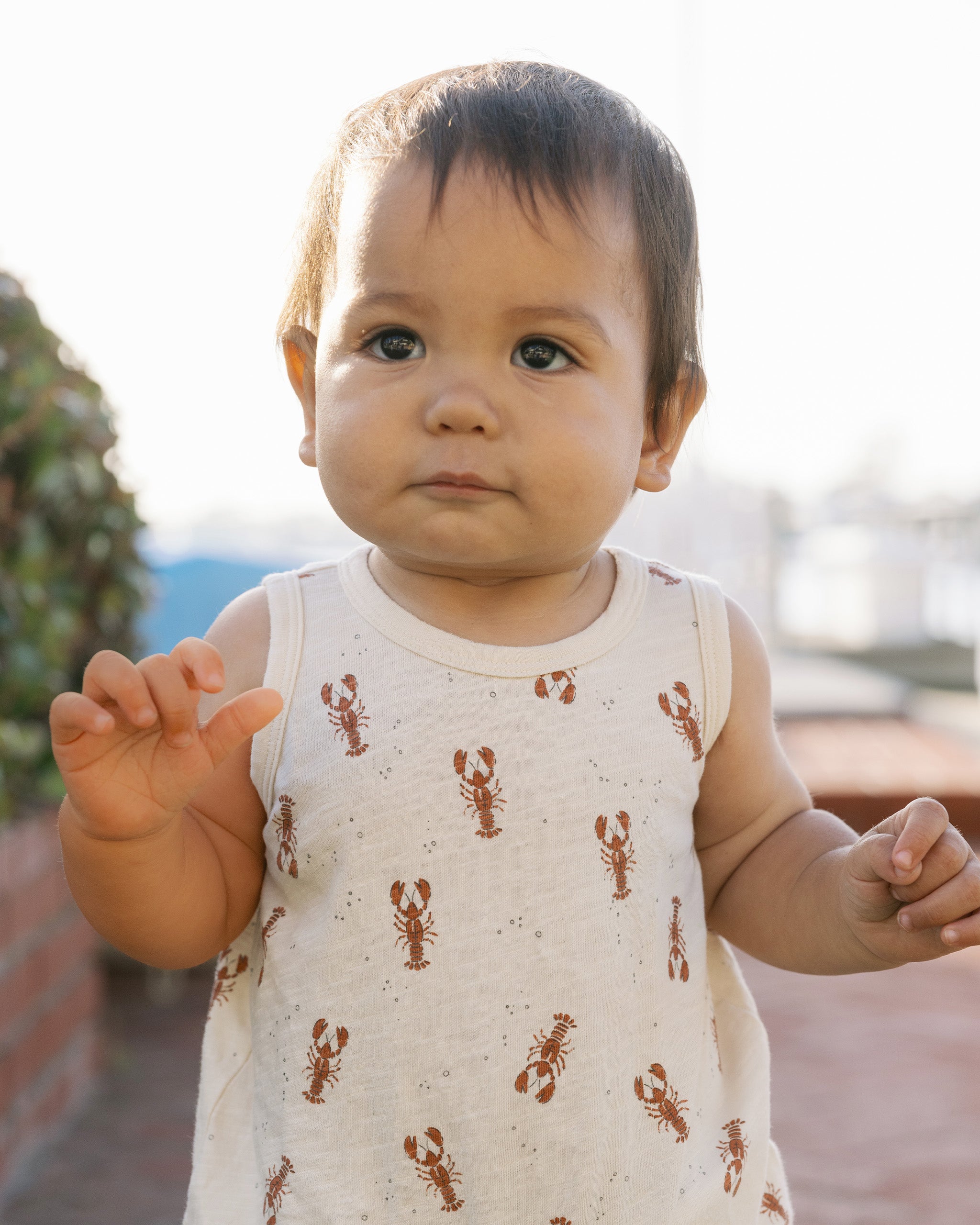 Bubble Onesie || Lobsters - Rylee + Cru | Kids Clothes | Trendy Baby Clothes | Modern Infant Outfits |