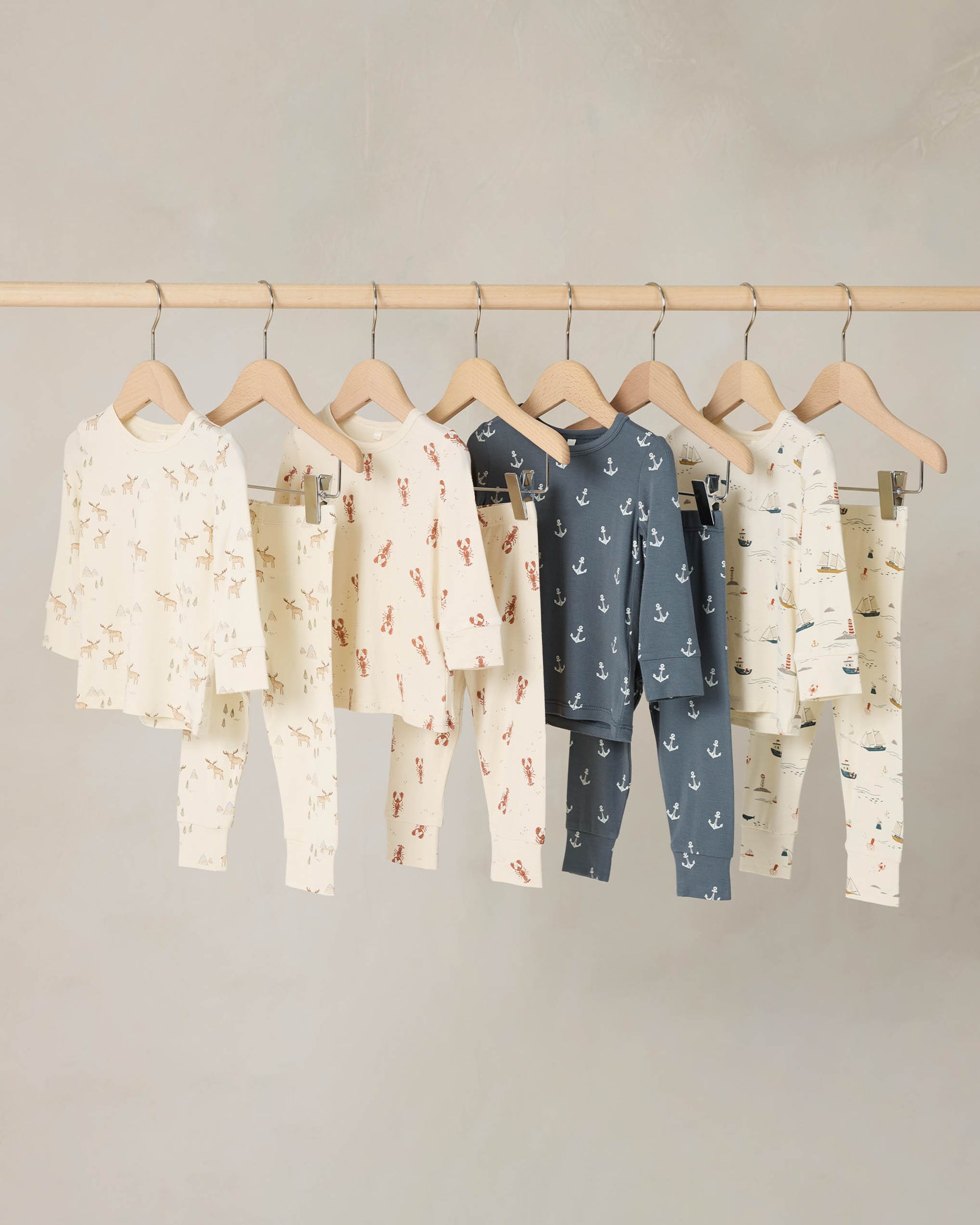 Rylee + Cru Woven Pajama Set - Blue Floral