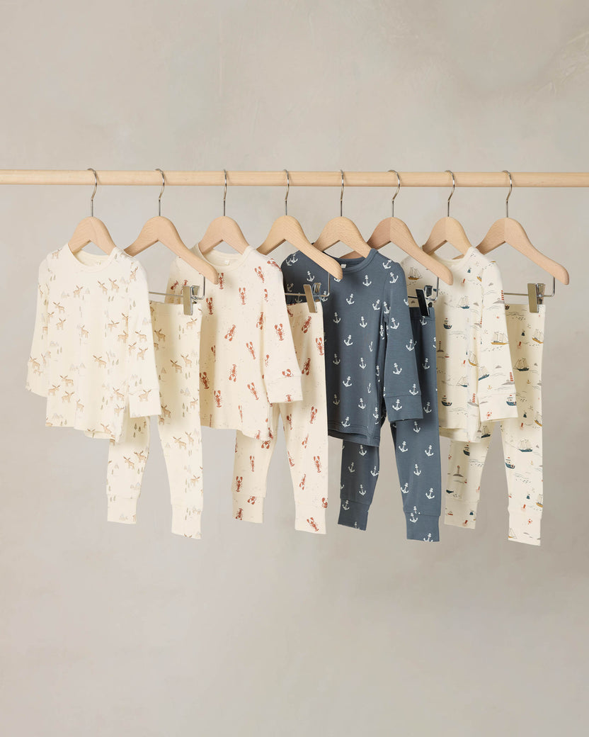 Rylee + Cru Long Sleeve Pajamas | Lobsters main image 0