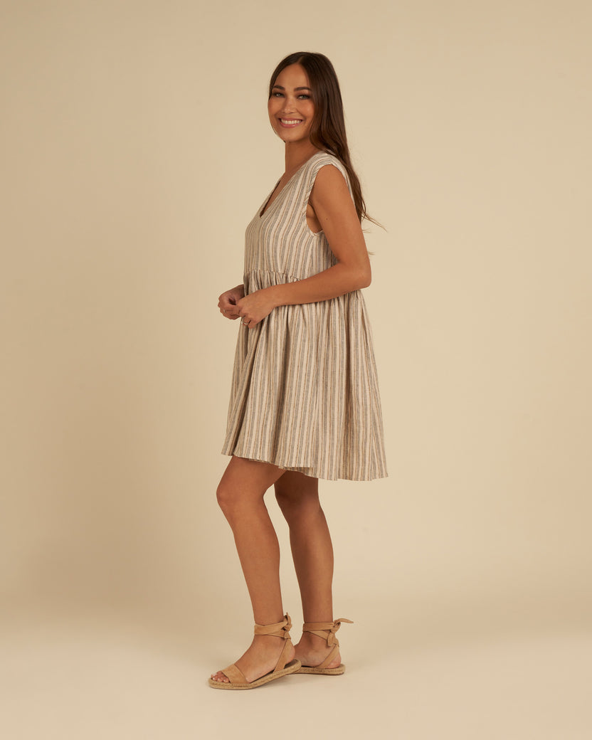 Rylee + Cru Lucia Dress - Citron Stripe main image 0