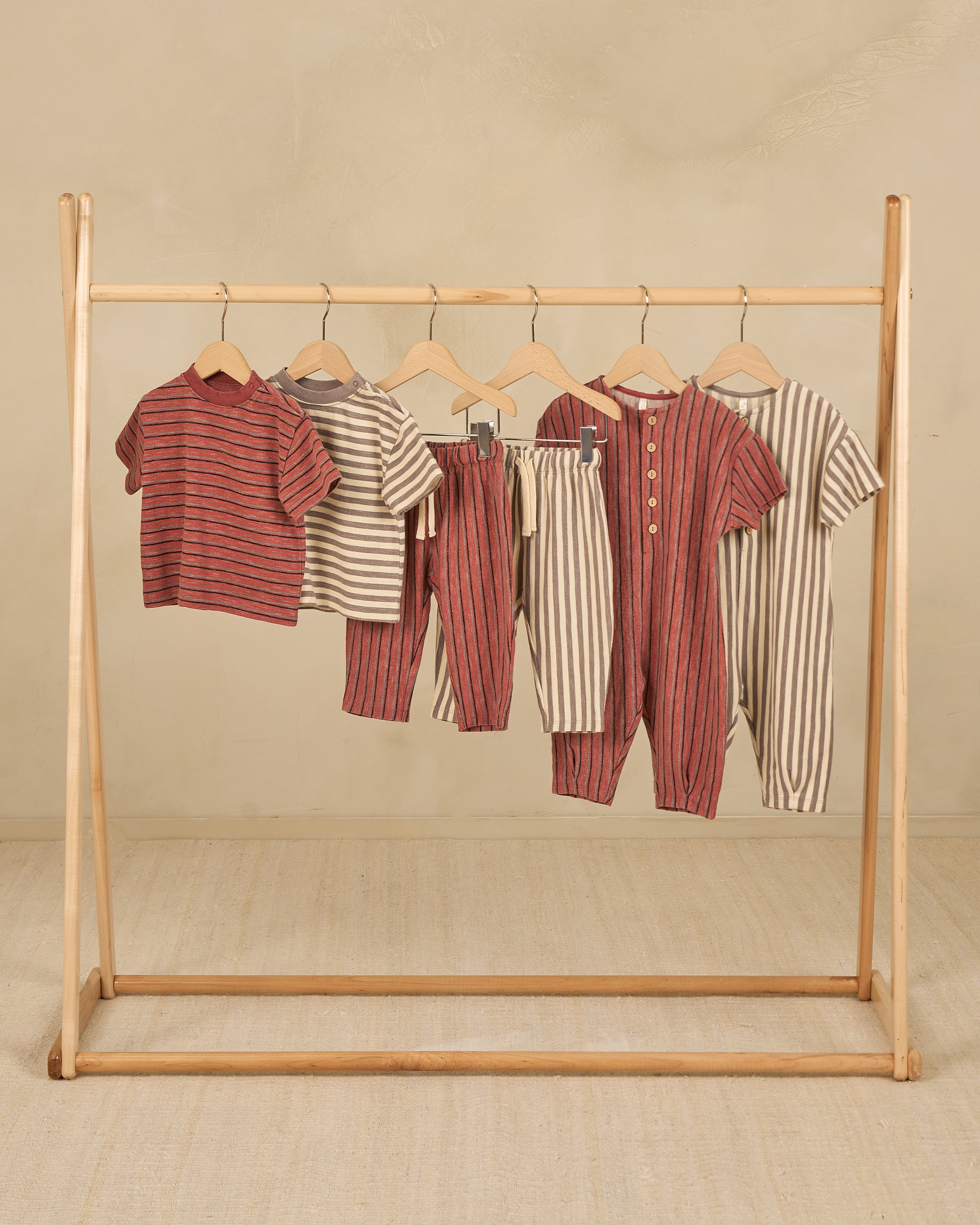 Rory Pant || Red Multi-Stripe - Rylee + Cru | Kids Clothes | Trendy Baby Clothes | Modern Infant Outfits |