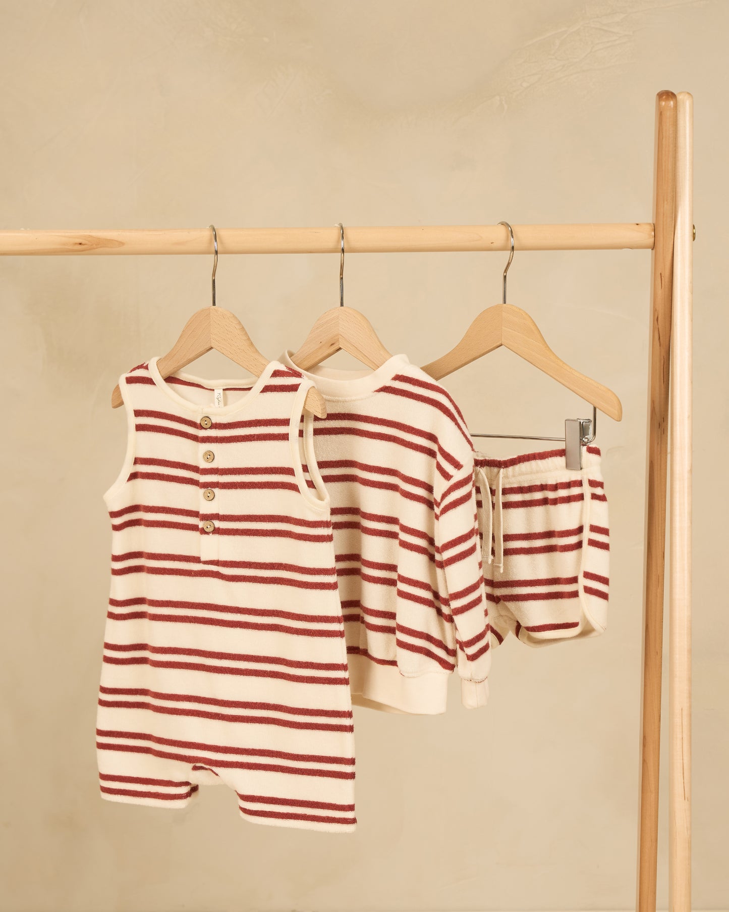 Track Short || Red Stripe - Rylee + Cru | Kids Clothes | Trendy Baby Clothes | Modern Infant Outfits |