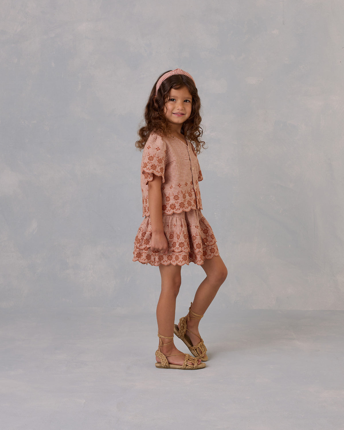 Rylee + Cru Lenny skirt - Lemon Ditsy Flower main image 1