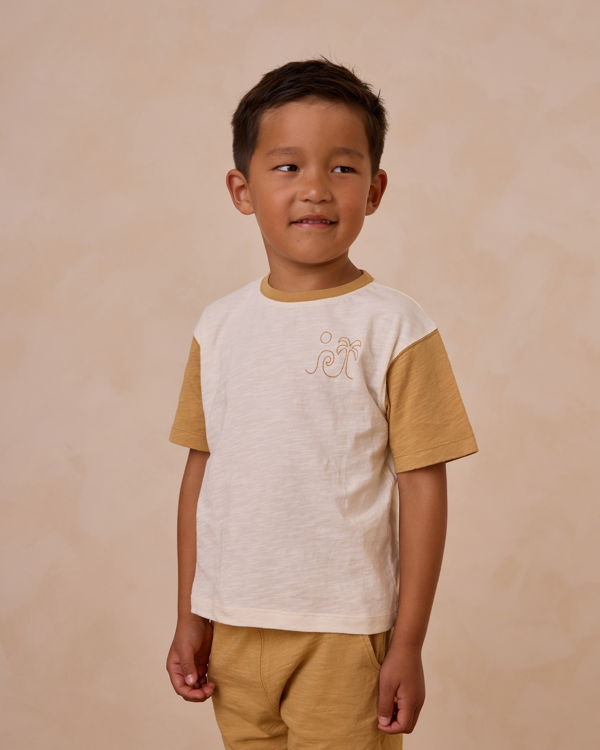 Contrast Short Sleeve Tee || Summer Vibes - Rylee + Cru | Kids Clothes | Trendy Baby Clothes | Modern Infant Outfits |