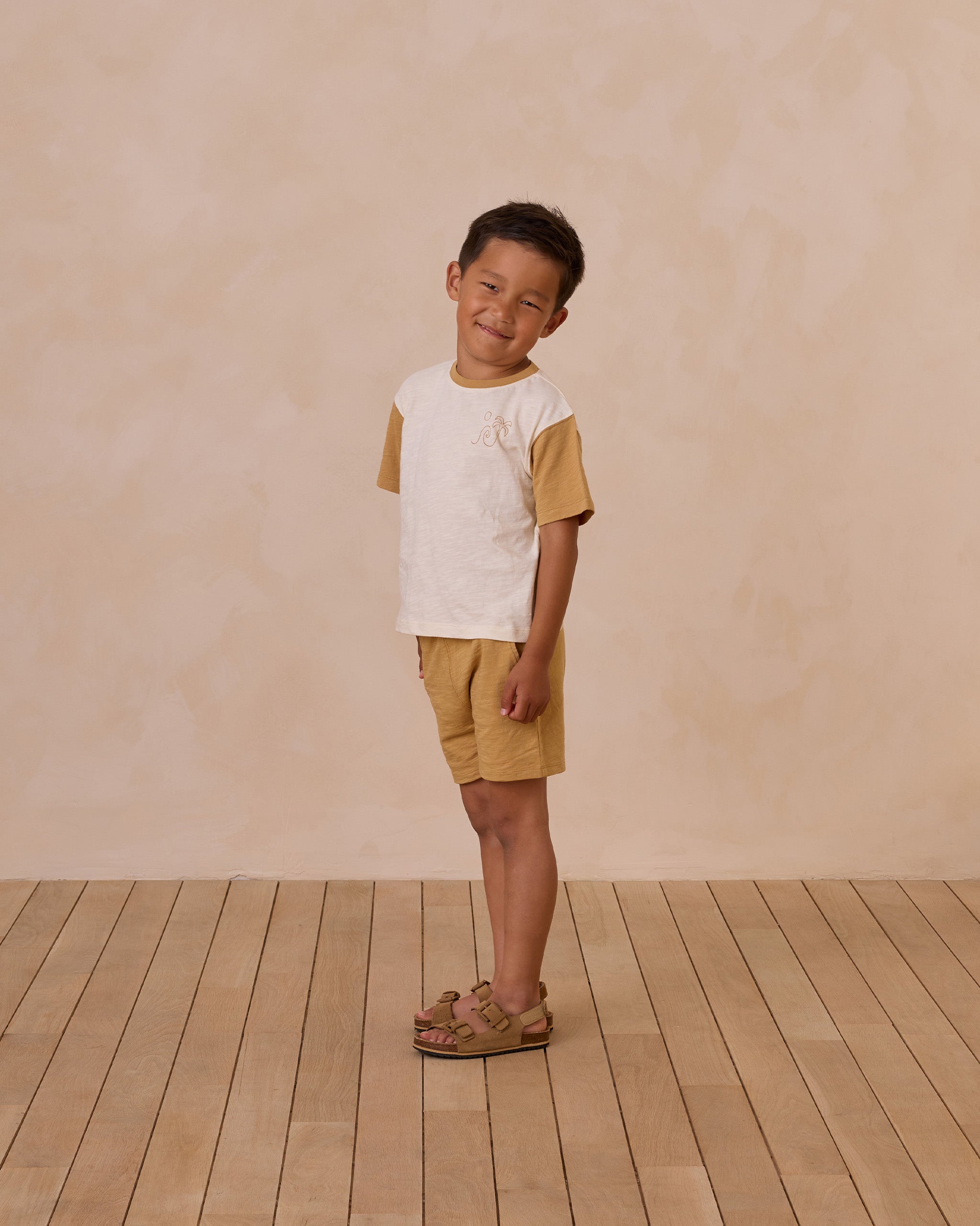 Sam Short || Marigold - Rylee + Cru | Kids Clothes | Trendy Baby Clothes | Modern Infant Outfits |