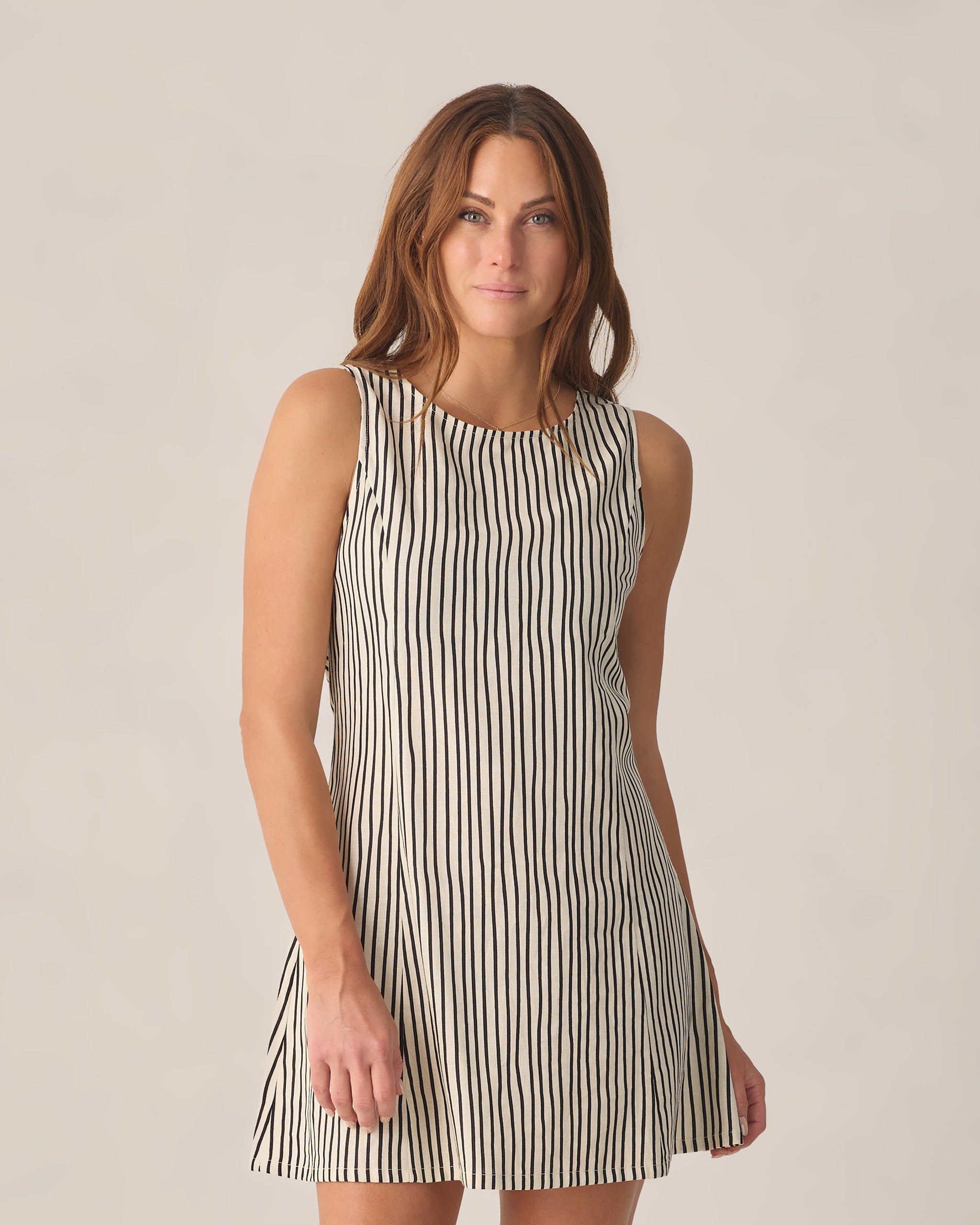 Women's Indi Mini Dress Wavy Stripe - Rylee + Cru | Kids Clothes | Trendy Baby Clothes | Modern Infant Outfits |