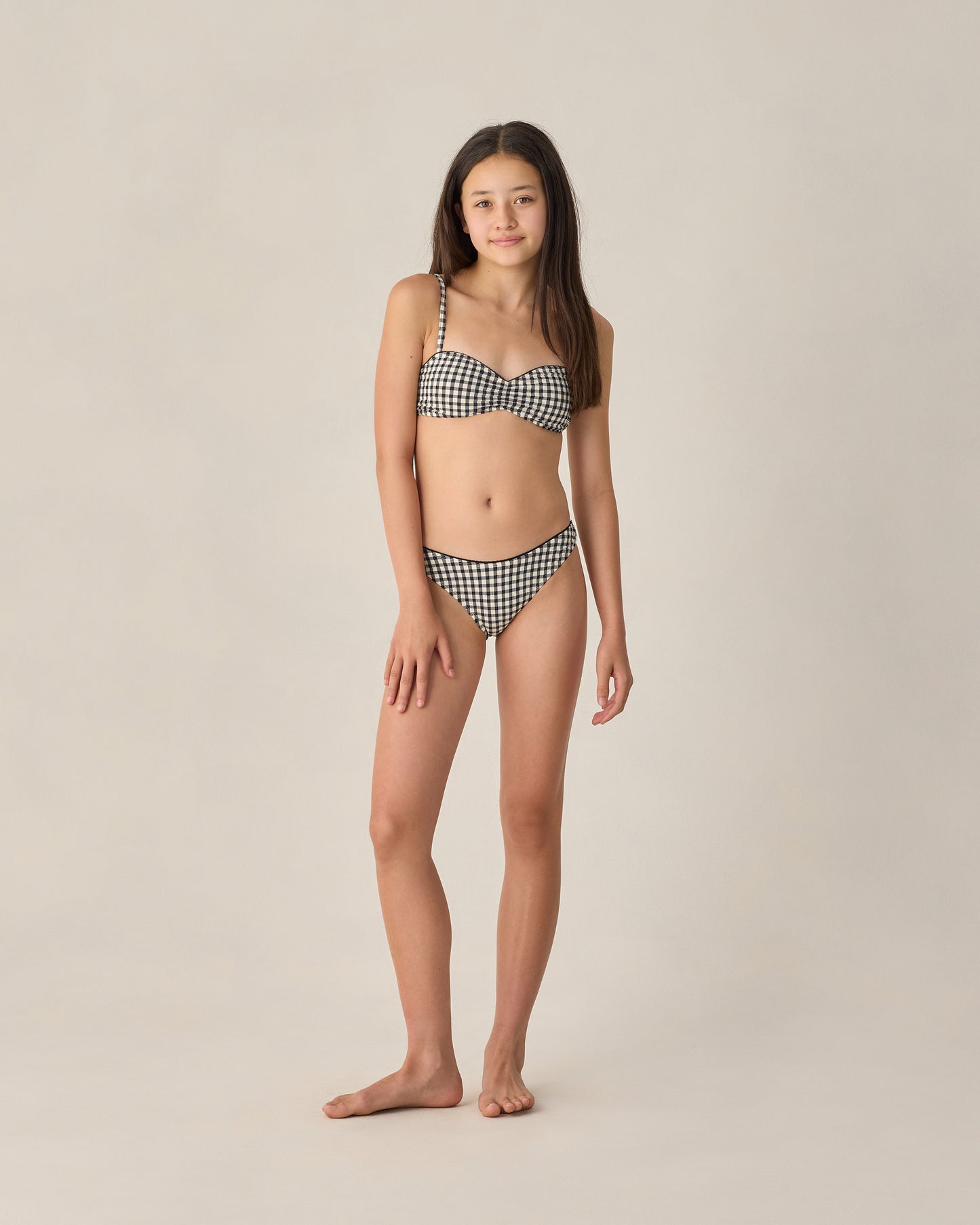 Teen Cardiff Bikini Set Black Gingham - Rylee + Cru | Kids Clothes | Trendy Baby Clothes | Modern Infant Outfits |