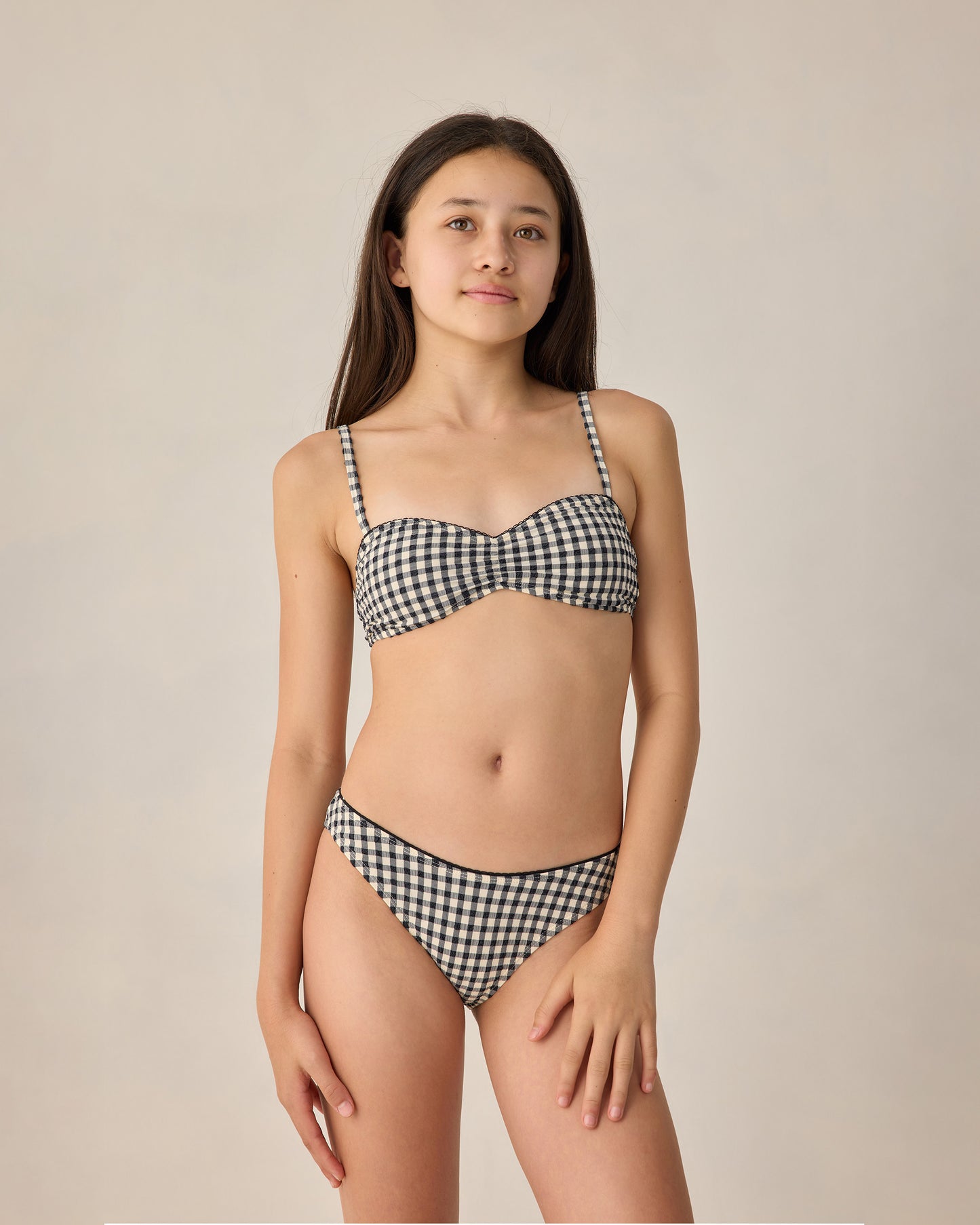 Teen Cardiff Bikini Set Black Gingham - Rylee + Cru | Kids Clothes | Trendy Baby Clothes | Modern Infant Outfits |