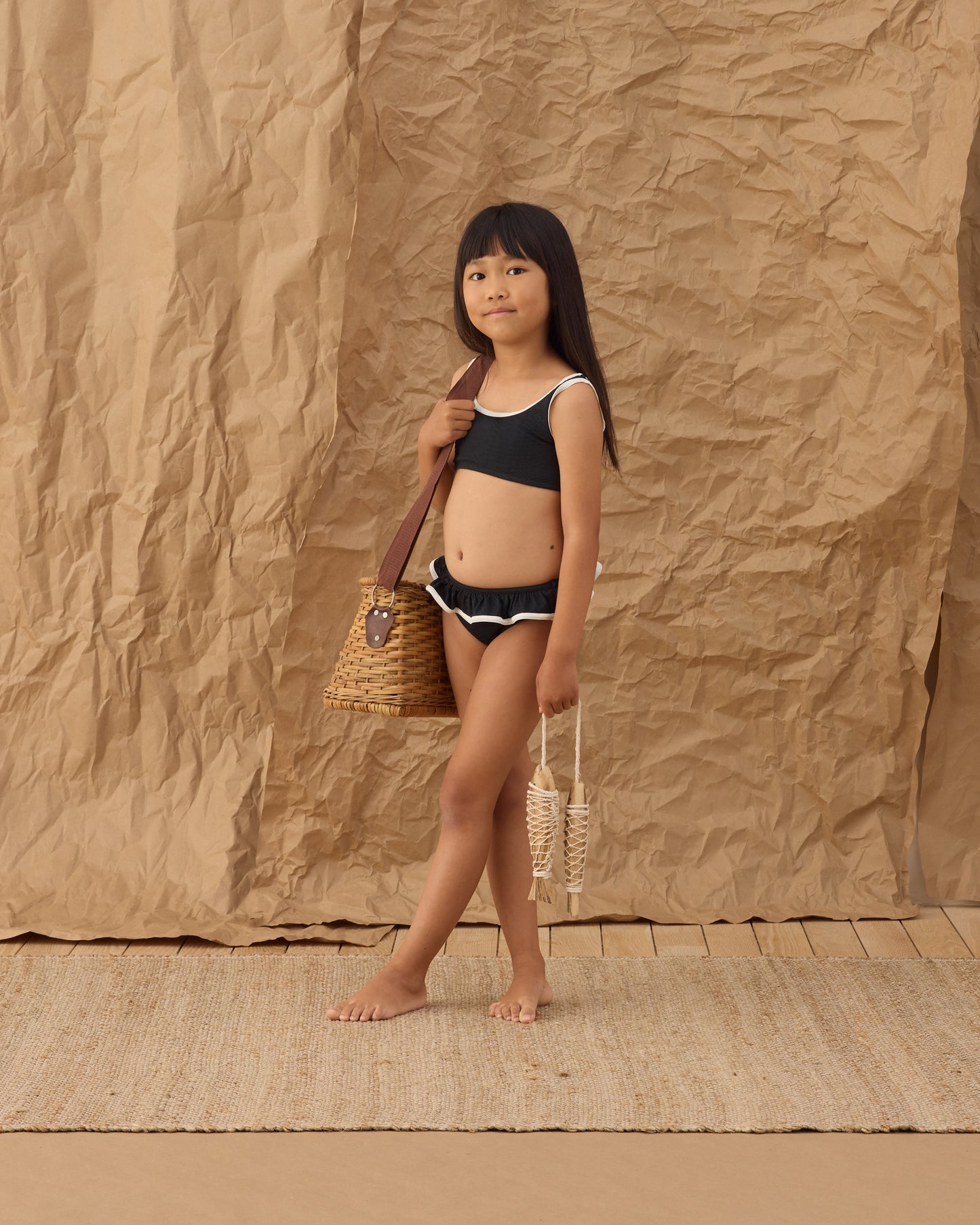 Daisy Bikini Black - Rylee + Cru | Kids Clothes | Trendy Baby Clothes | Modern Infant Outfits |