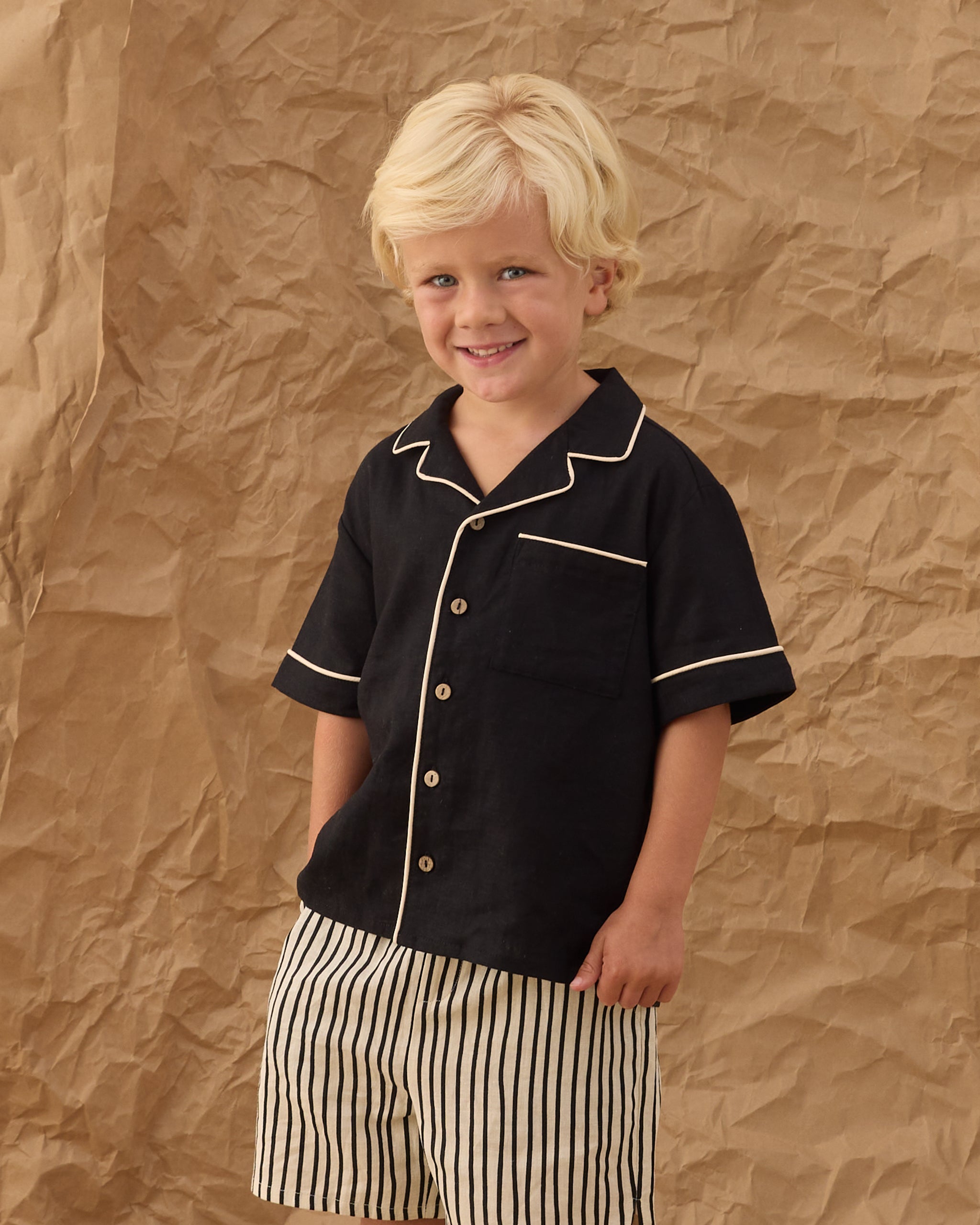 Boys Boardshort Wavy Stripe - Rylee + Cru | Kids Clothes | Trendy Baby Clothes | Modern Infant Outfits |