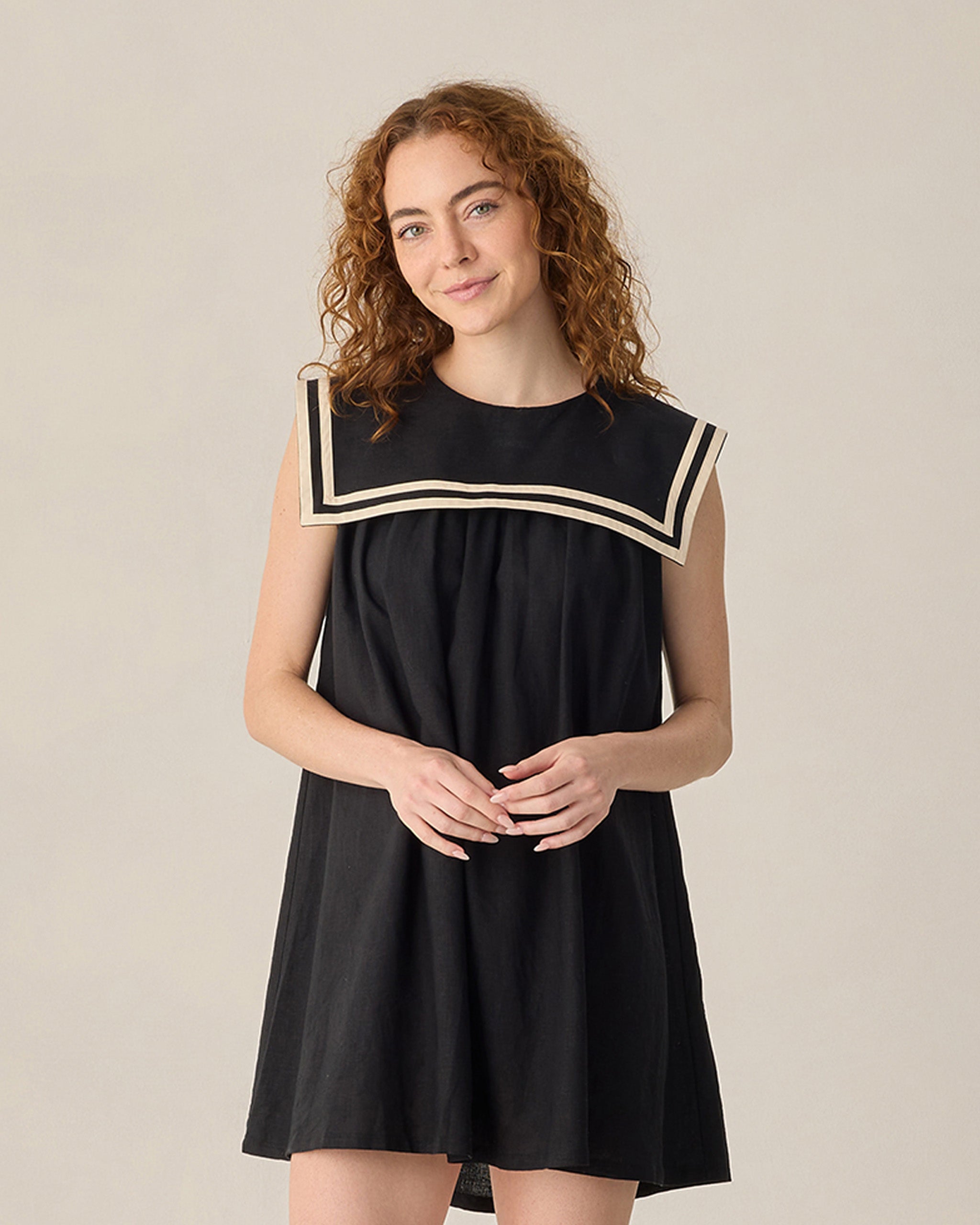 Women's Sailor Dress Black - Rylee + Cru | Kids Clothes | Trendy Baby Clothes | Modern Infant Outfits |