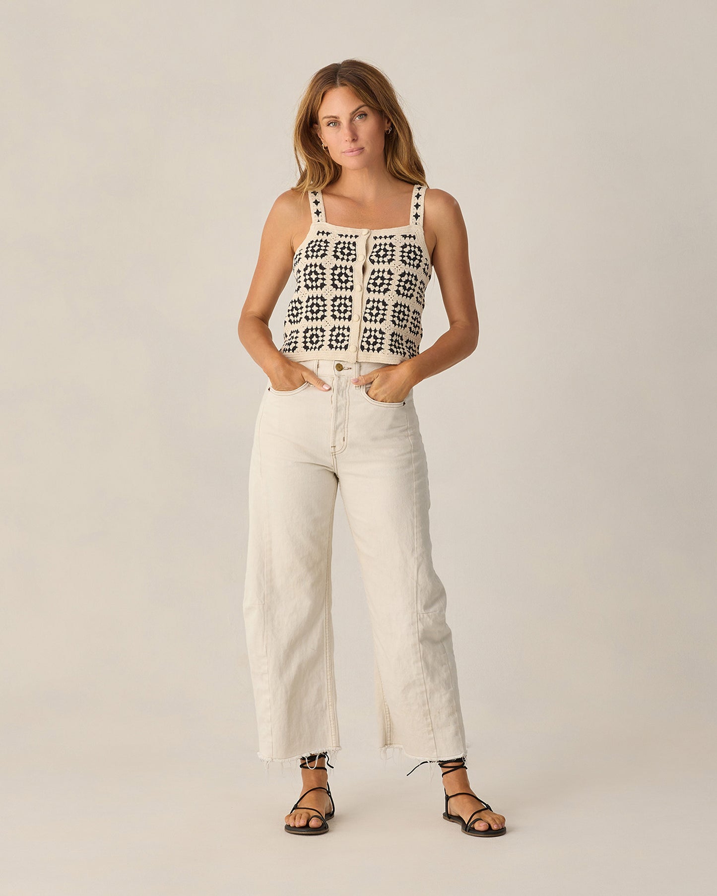 Women's Crochet Tank Abstract - Rylee + Cru | Kids Clothes | Trendy Baby Clothes | Modern Infant Outfits |