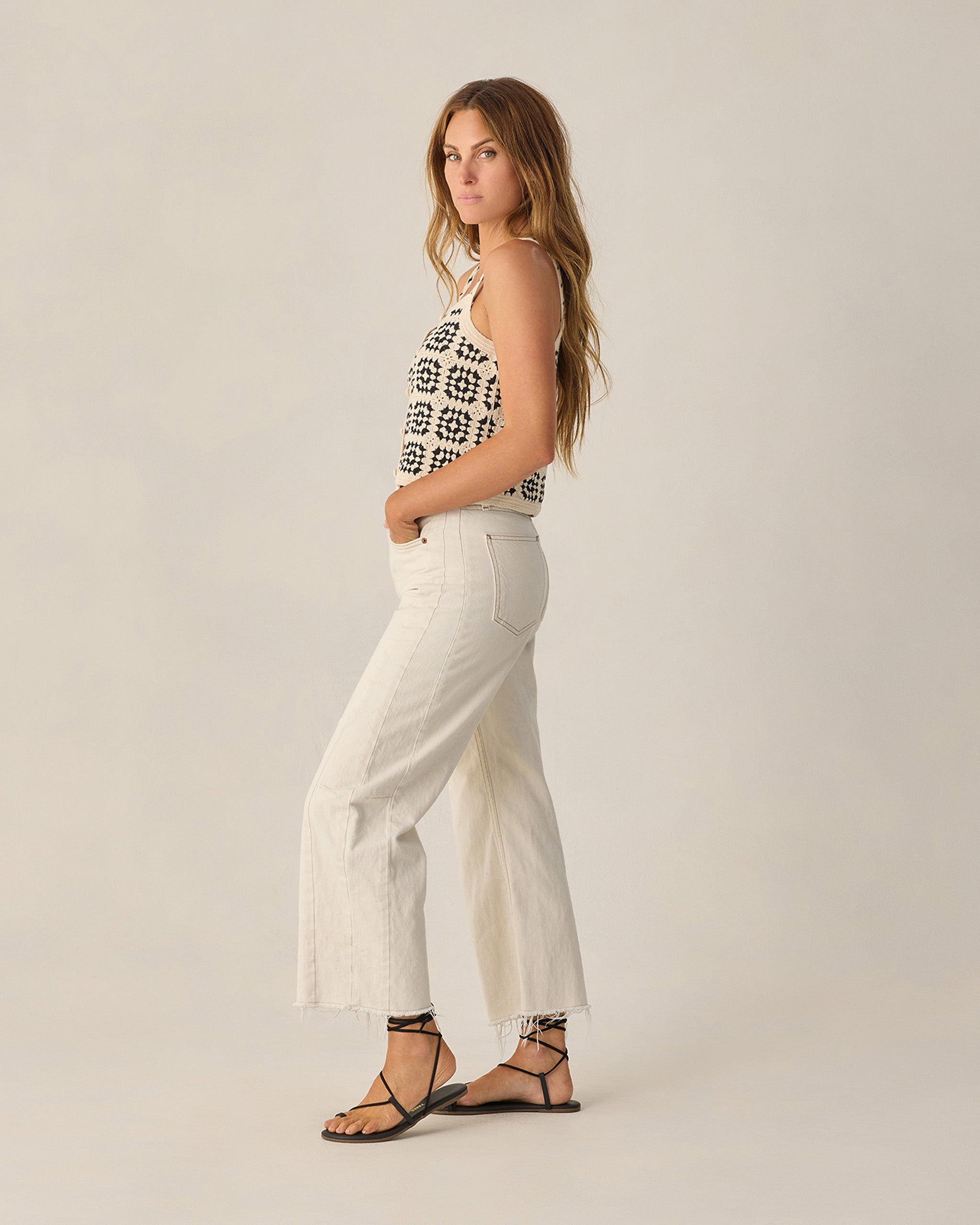 Women's Crochet Tank Abstract - Rylee + Cru | Kids Clothes | Trendy Baby Clothes | Modern Infant Outfits |