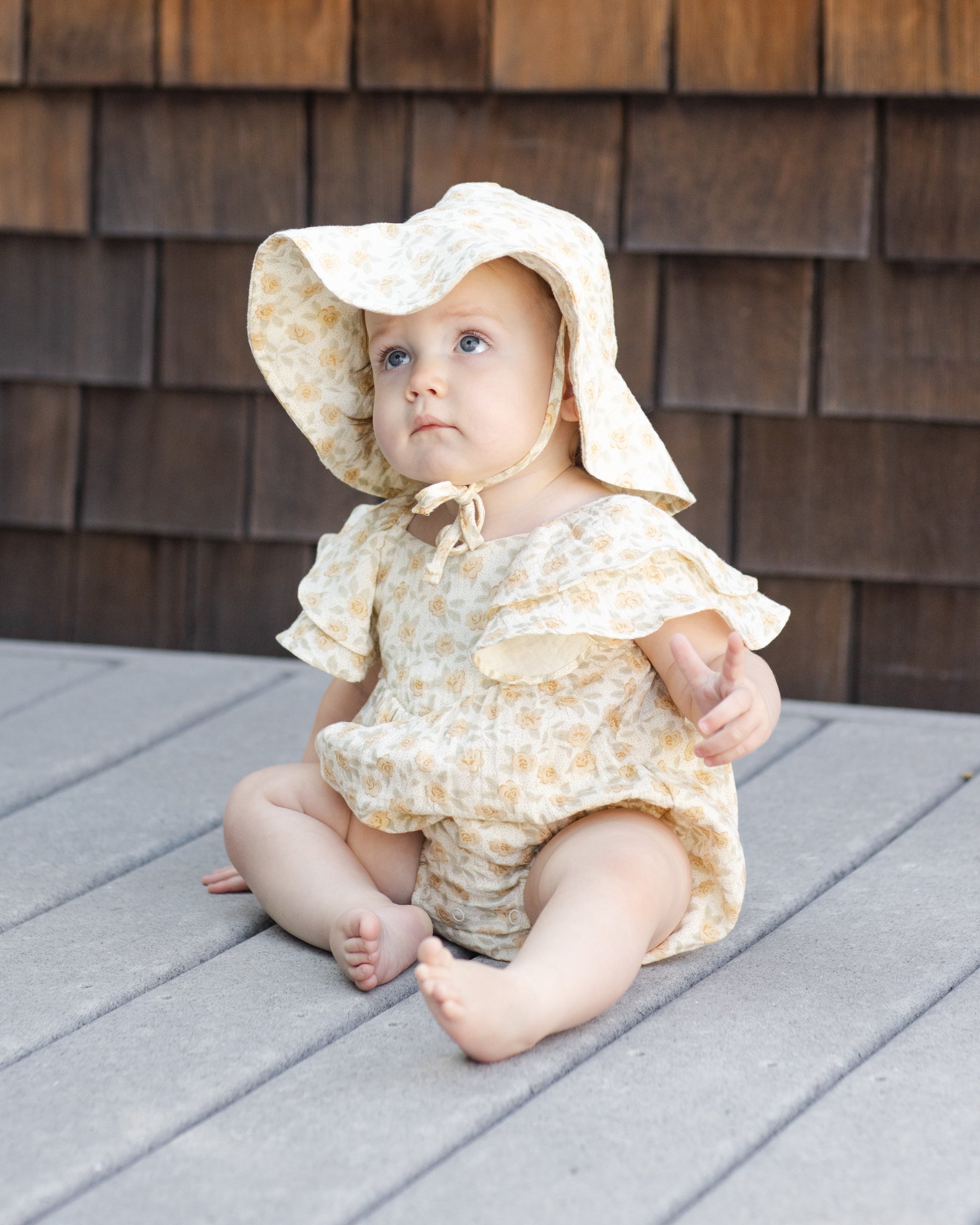 Roxy Romper Yellow Floral – Rylee + Cru
