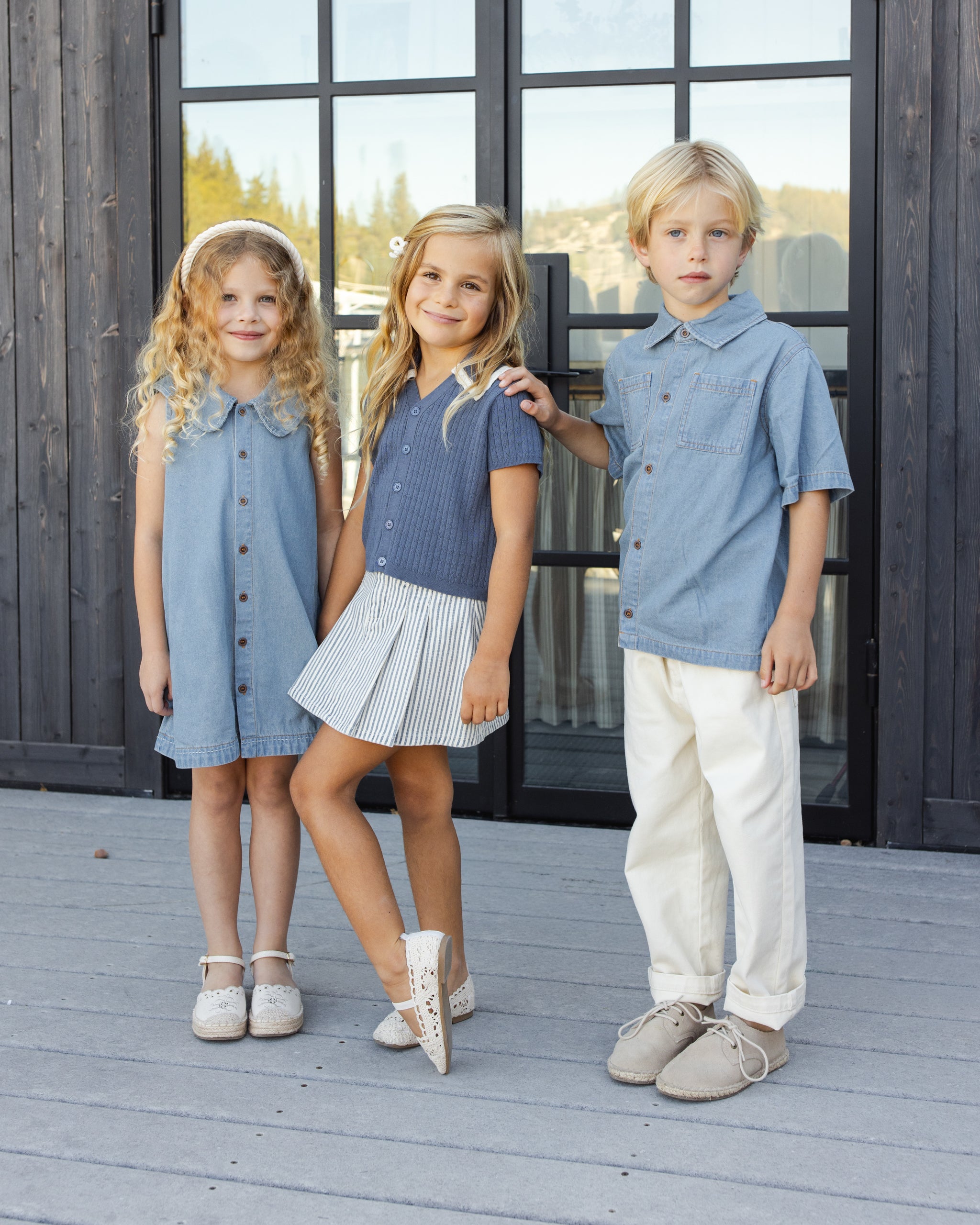 Sloane Knit Top Marine – Rylee + Cru