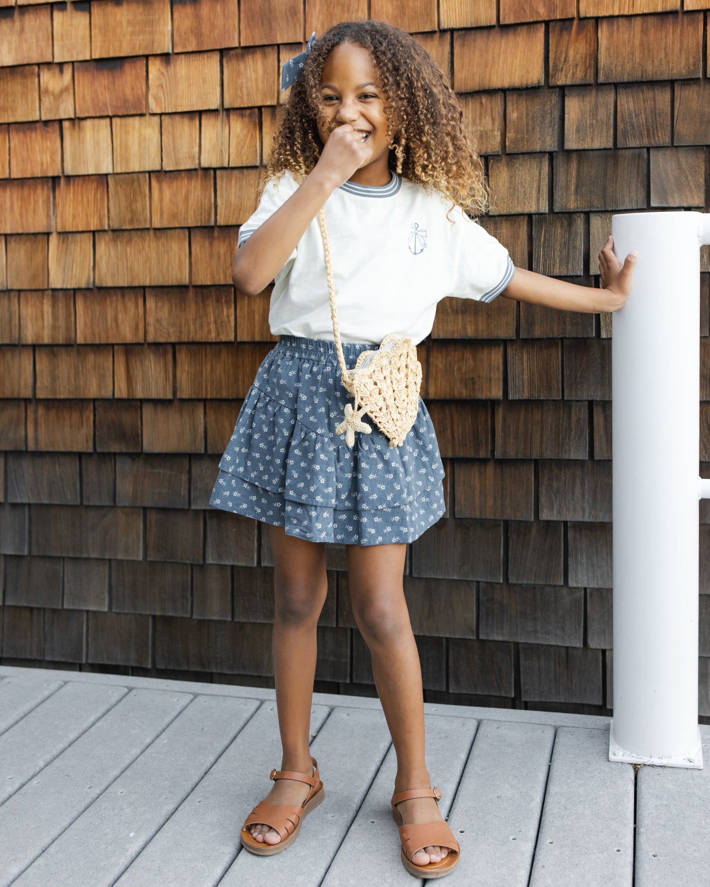 Minifalda escalonada Ditsy