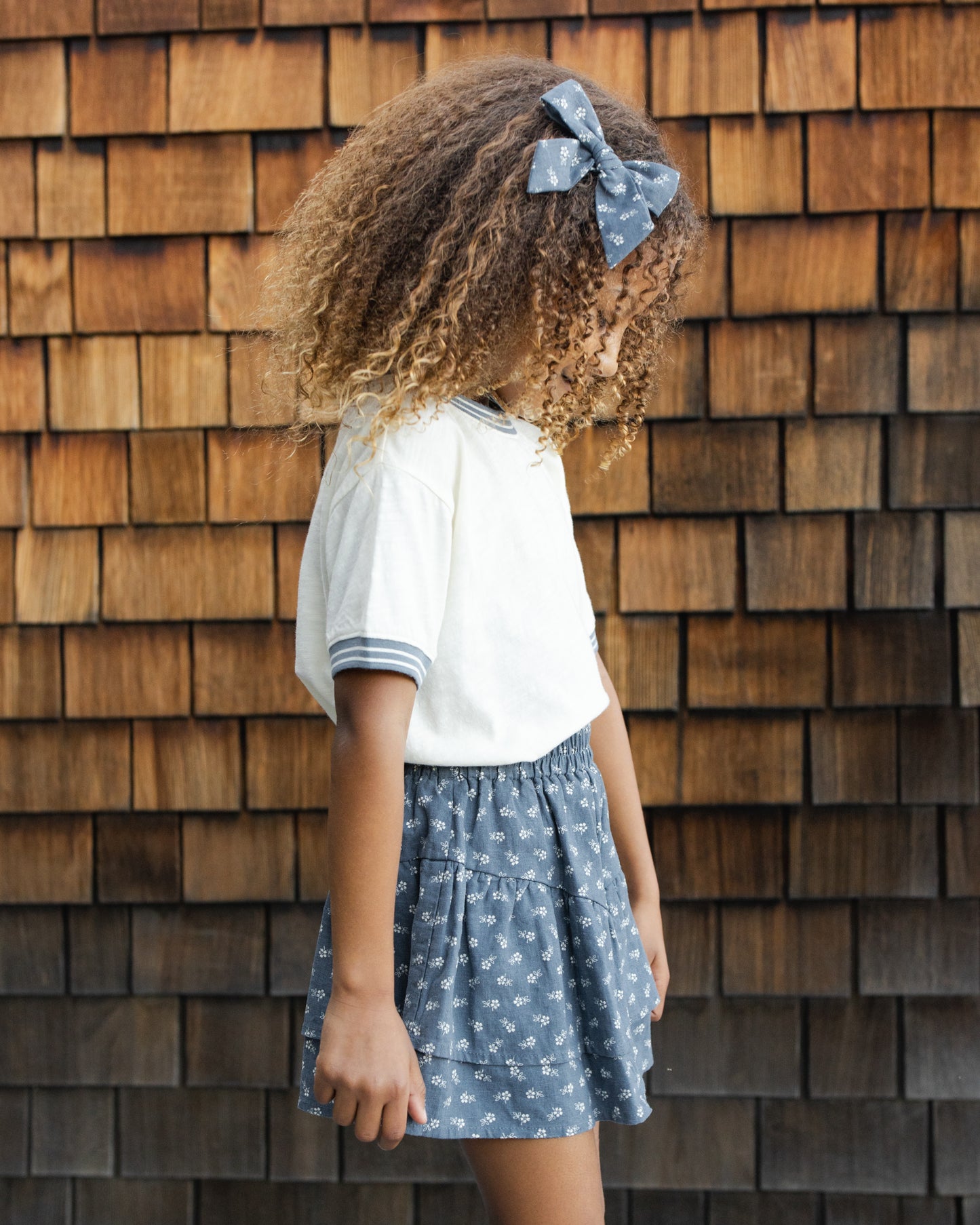 Minifalda escalonada Ditsy