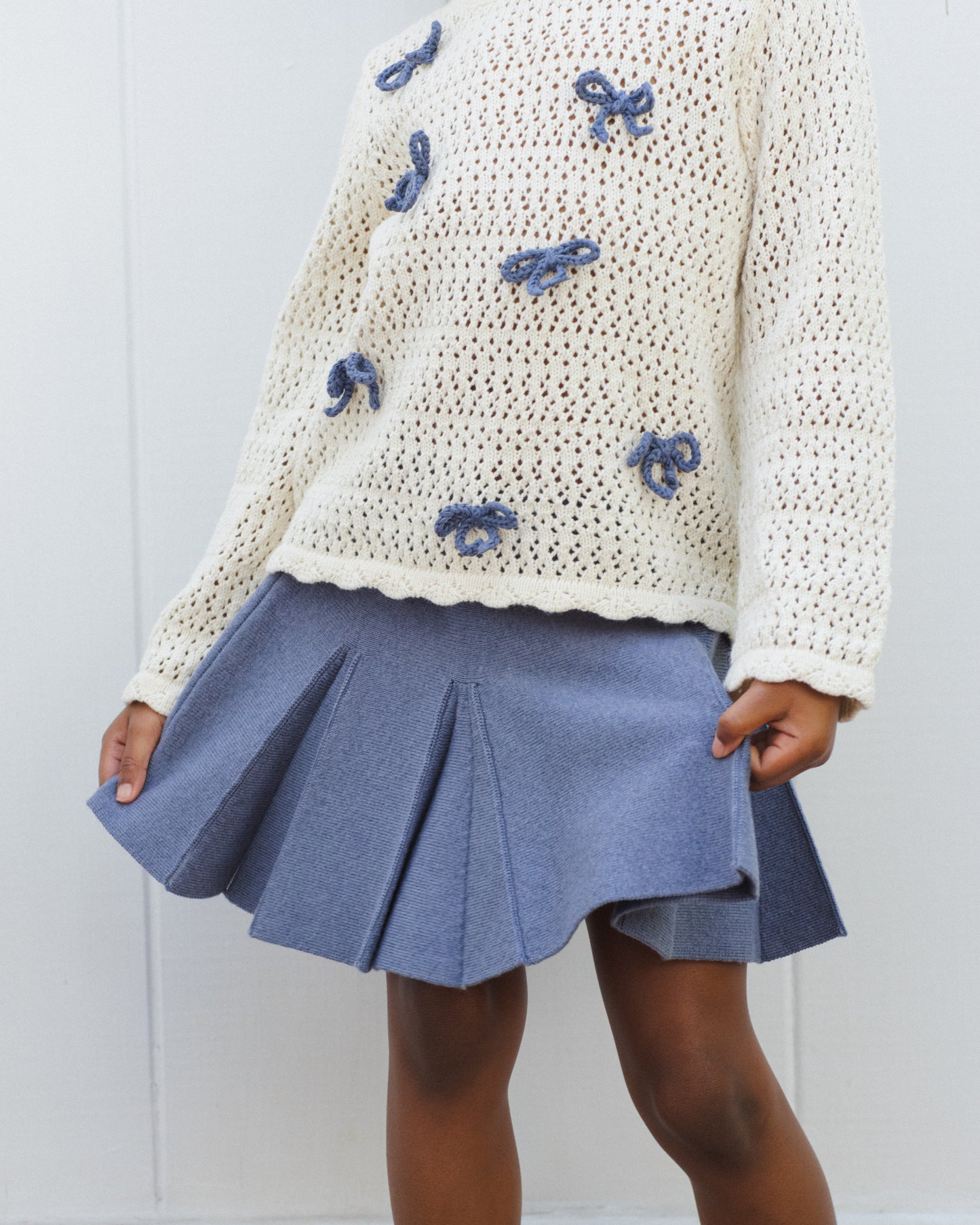 Sloane Knit Skirt Marine