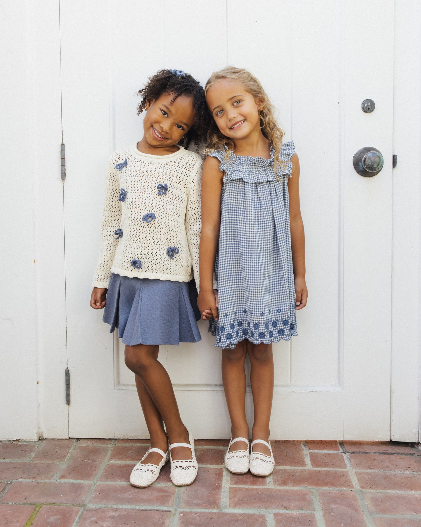 Crochet Knit Pullover Bows