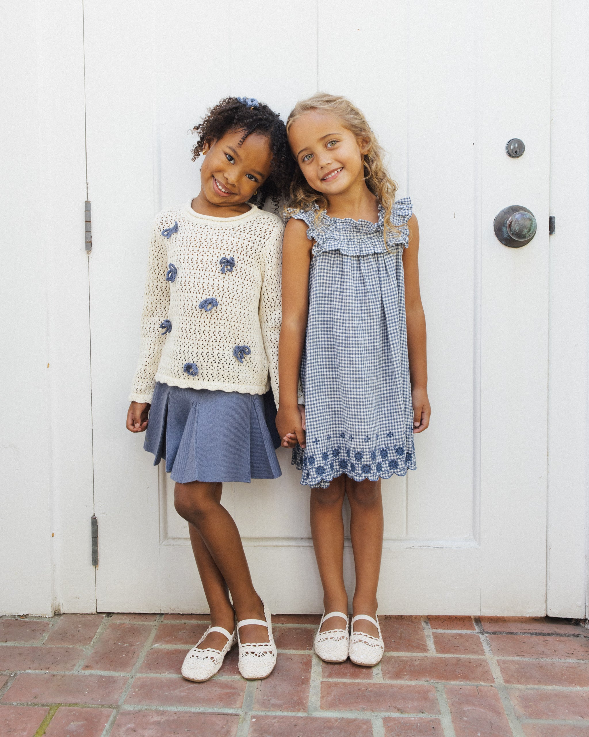 Crochet Knit Pullover Bows