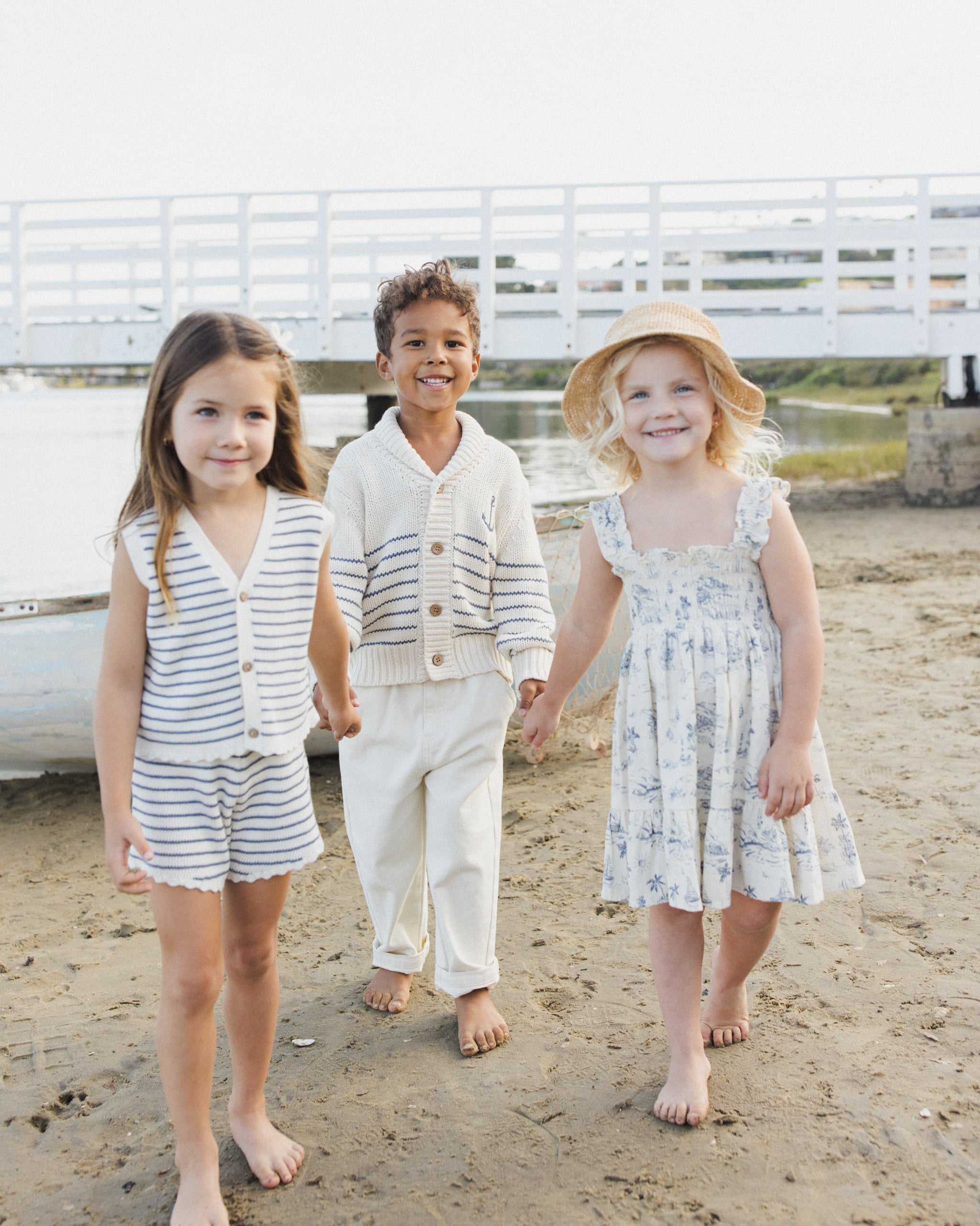 Knit Vest Set Marine Stripe – Rylee + Cru